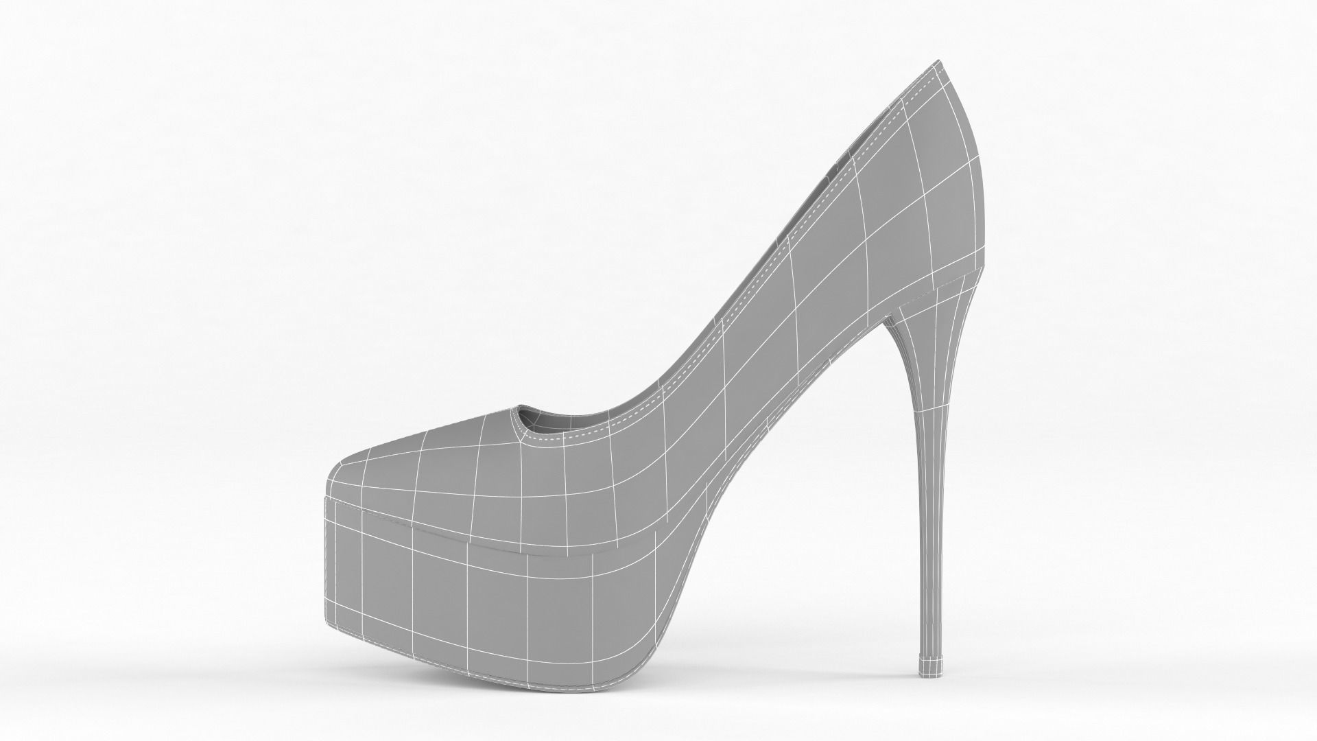 High Heels Women Shoes 3D model_11