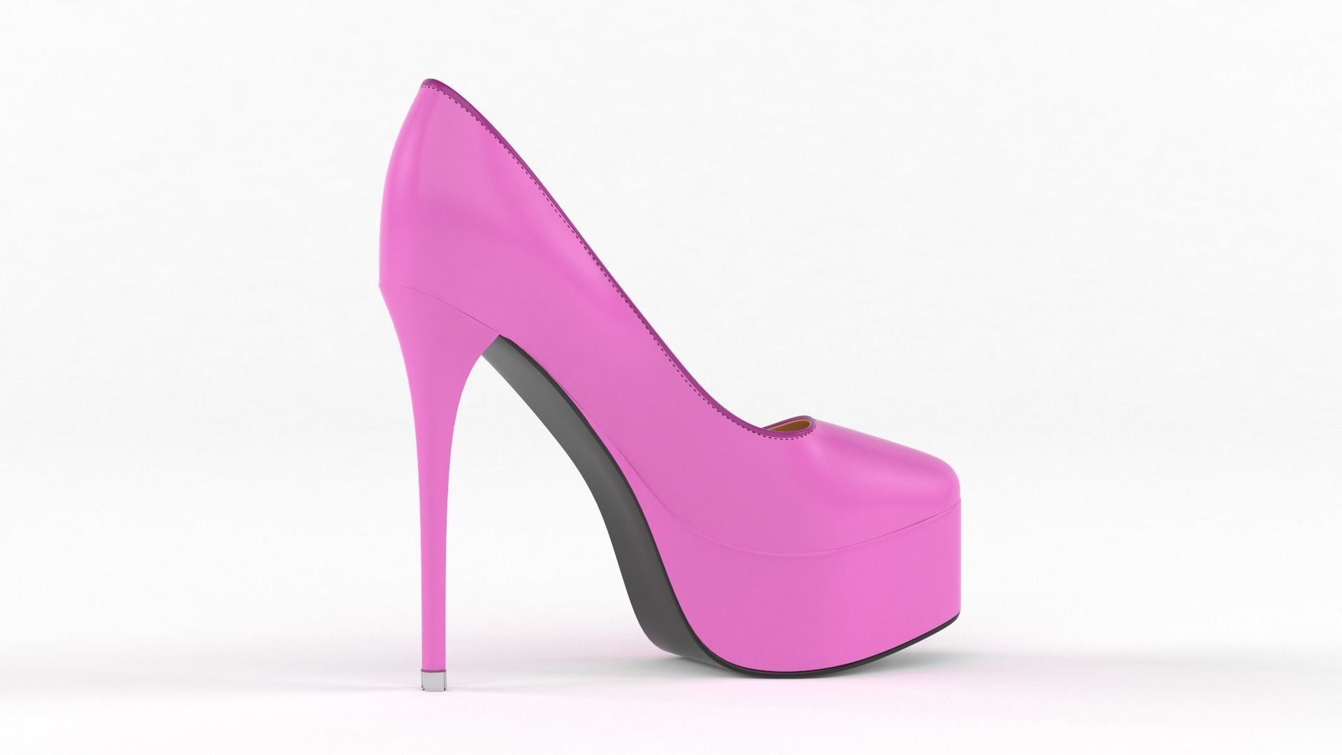 High Heels Women Shoes 3D model_3