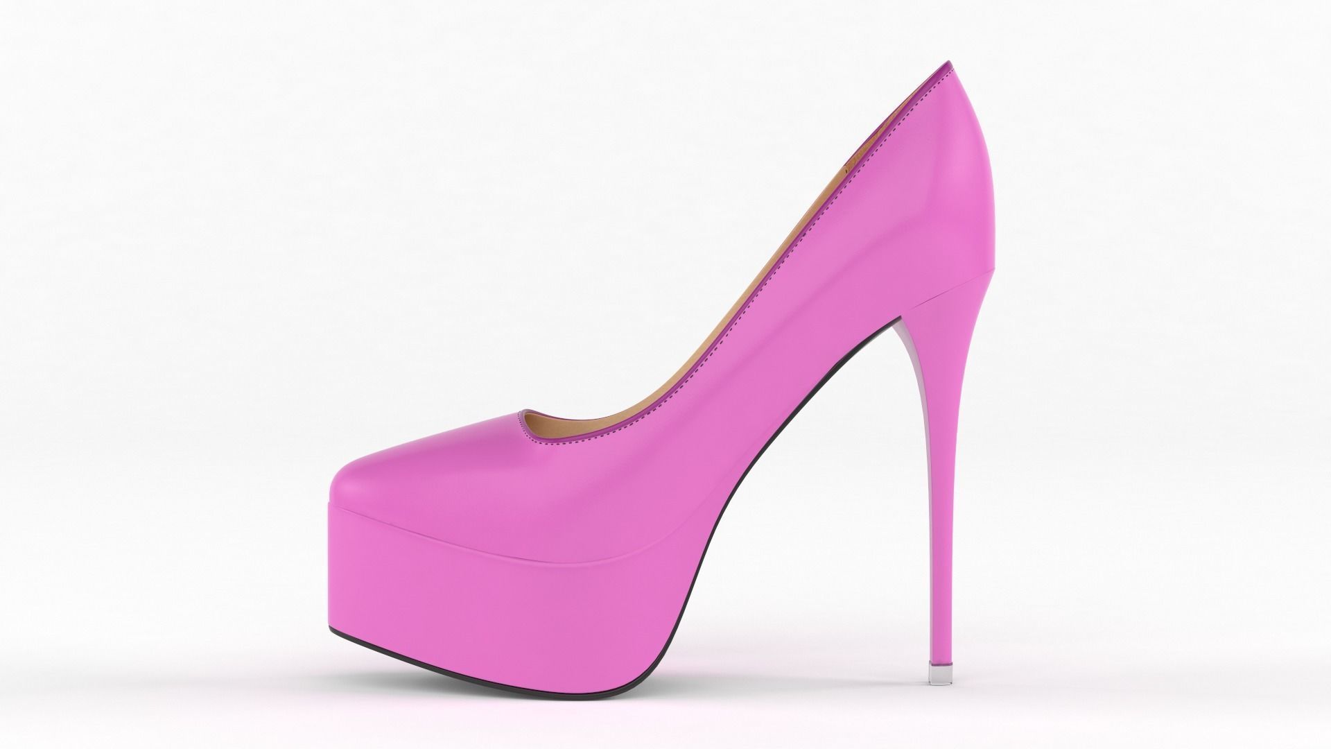 High Heels Women Shoes 3D model_1