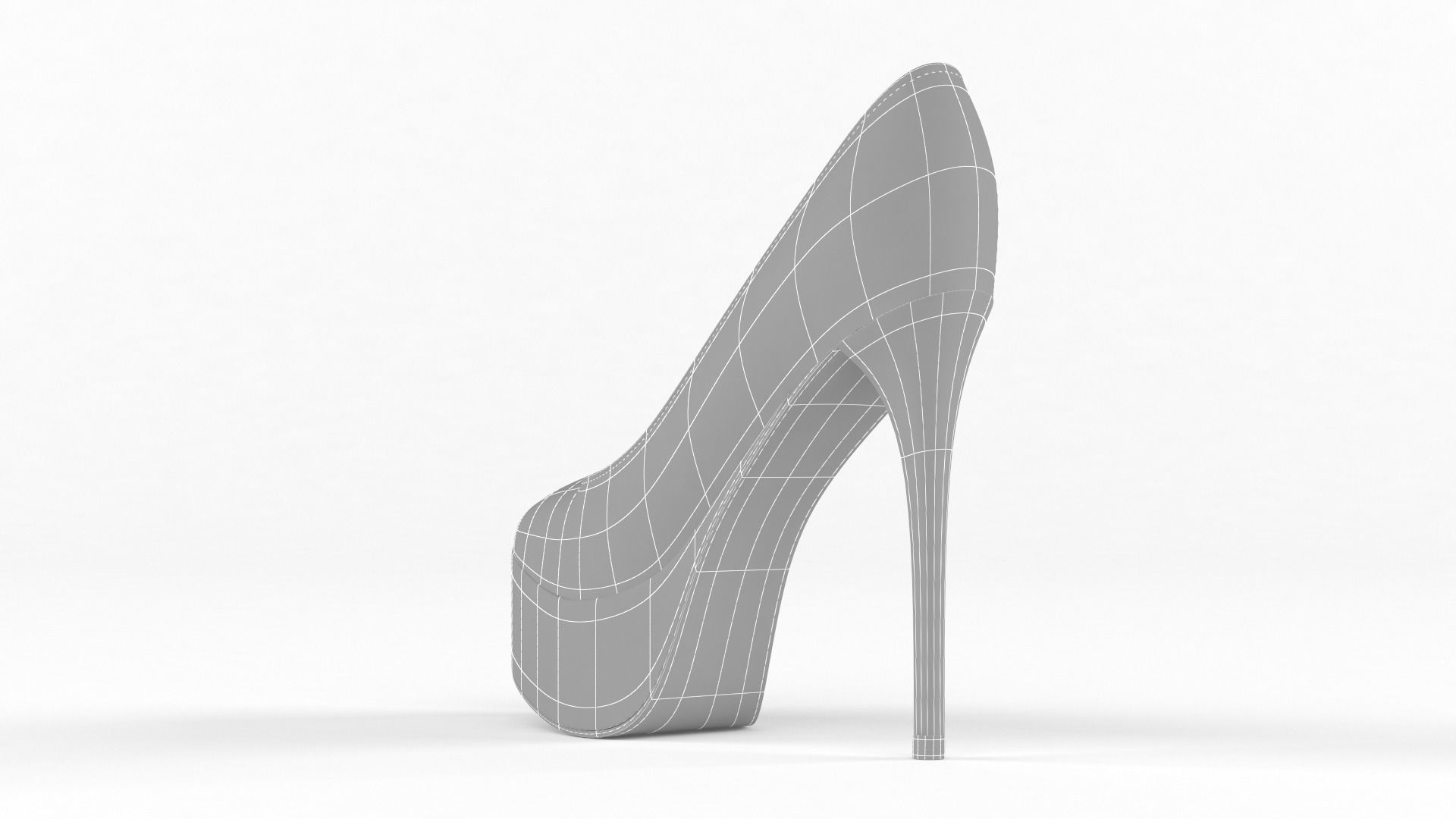 High Heels Women Shoes 3D model_9