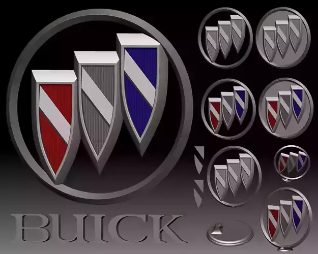 Buick logo car brand for 3D printer or CNC router