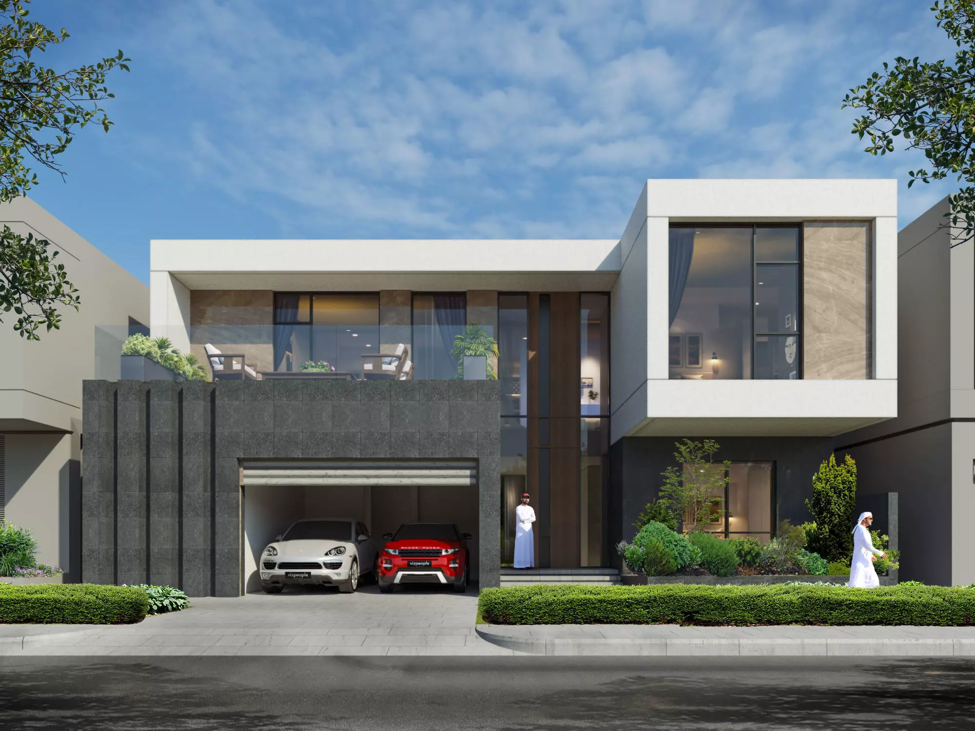 Modern Townhouses 023 3D model