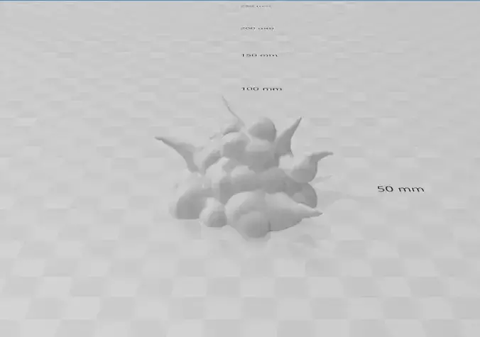 Dramatic explosion effect part Free 3D print model