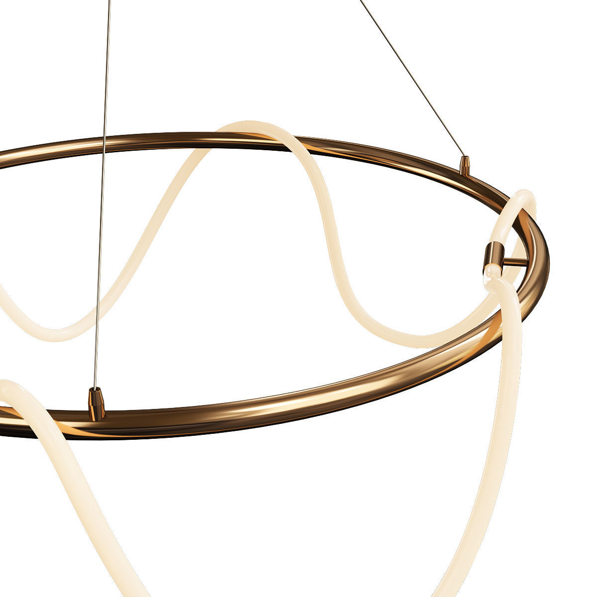 GLORIFY R chandelier with circular shape hanging from ceiling Low-poly 3D model_1