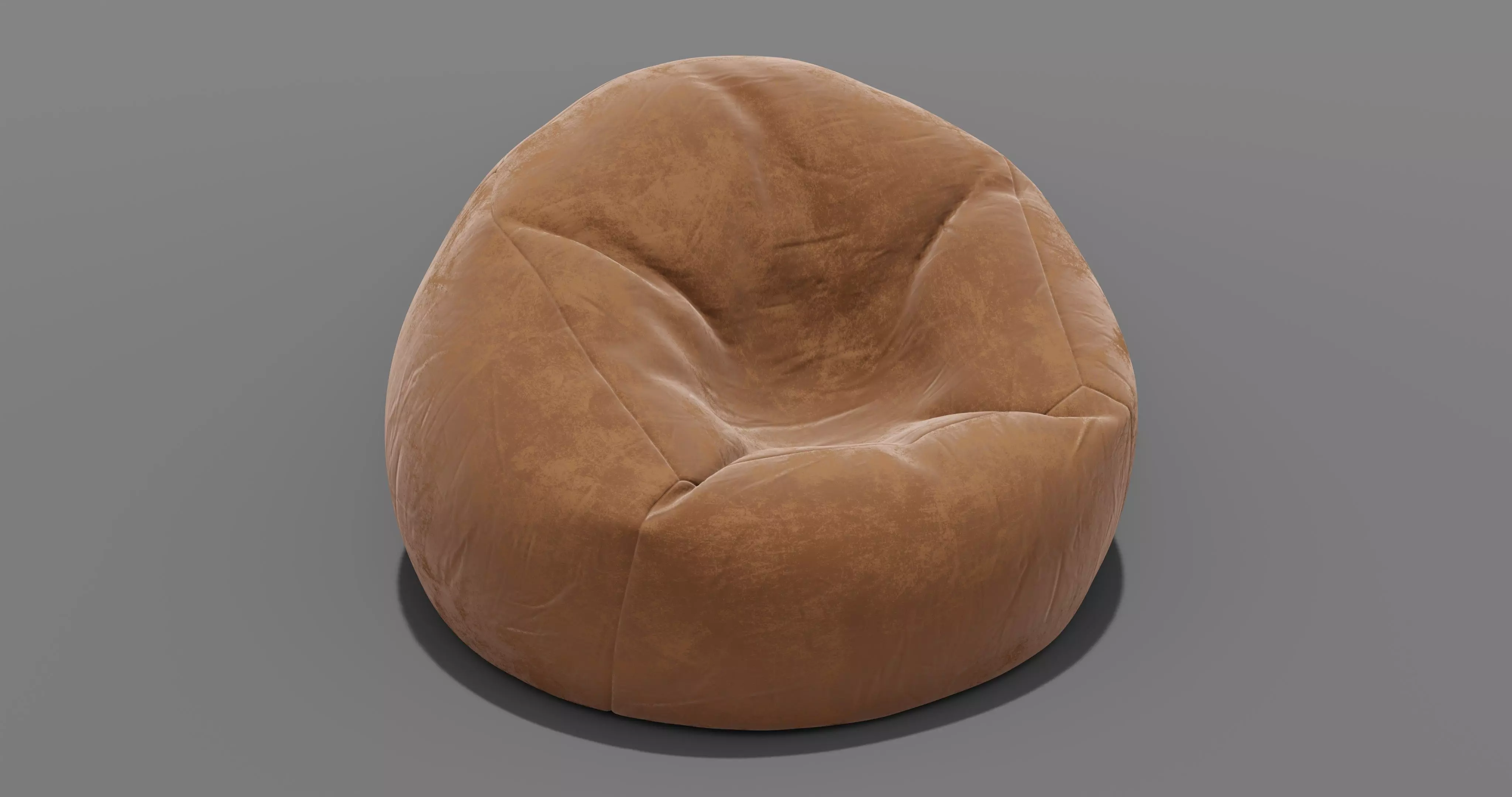 Beanbag bean bag chair 3D model_0