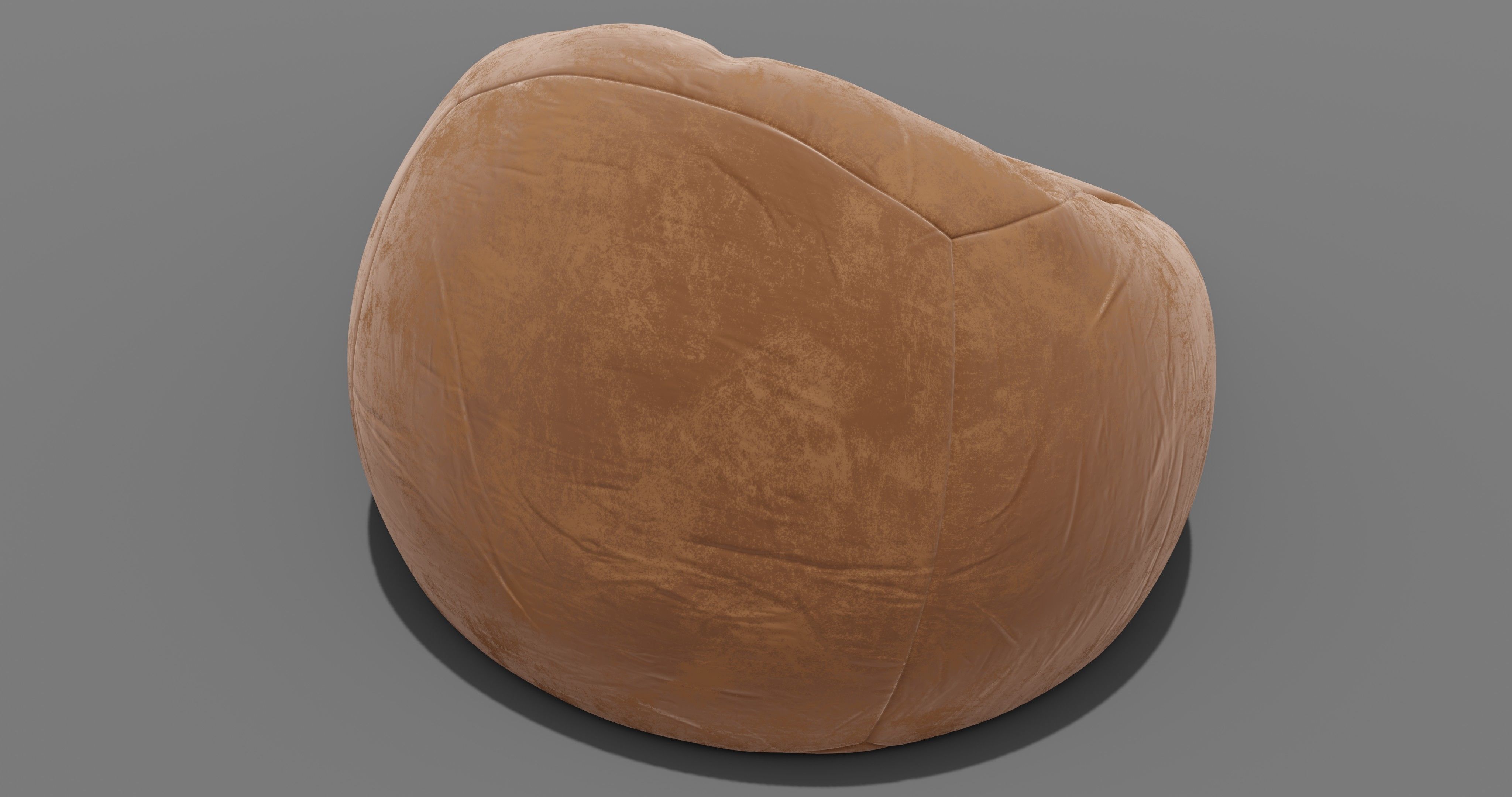 Beanbag bean bag chair 3D model_16