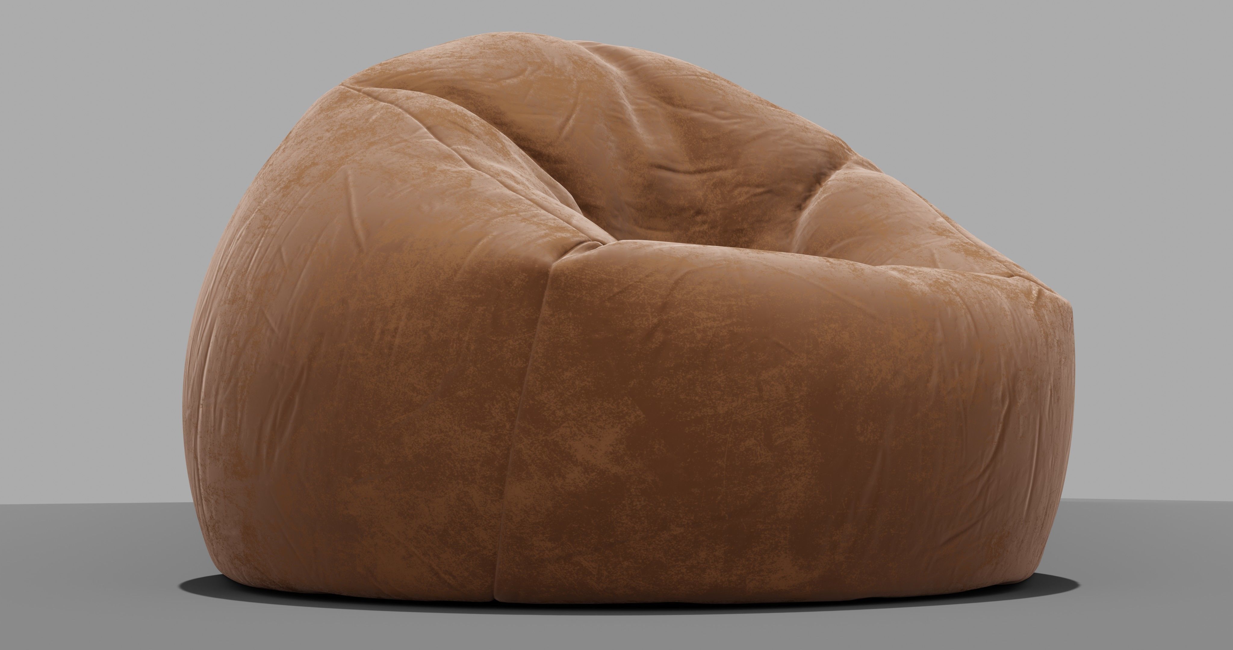 Beanbag bean bag chair 3D model_5
