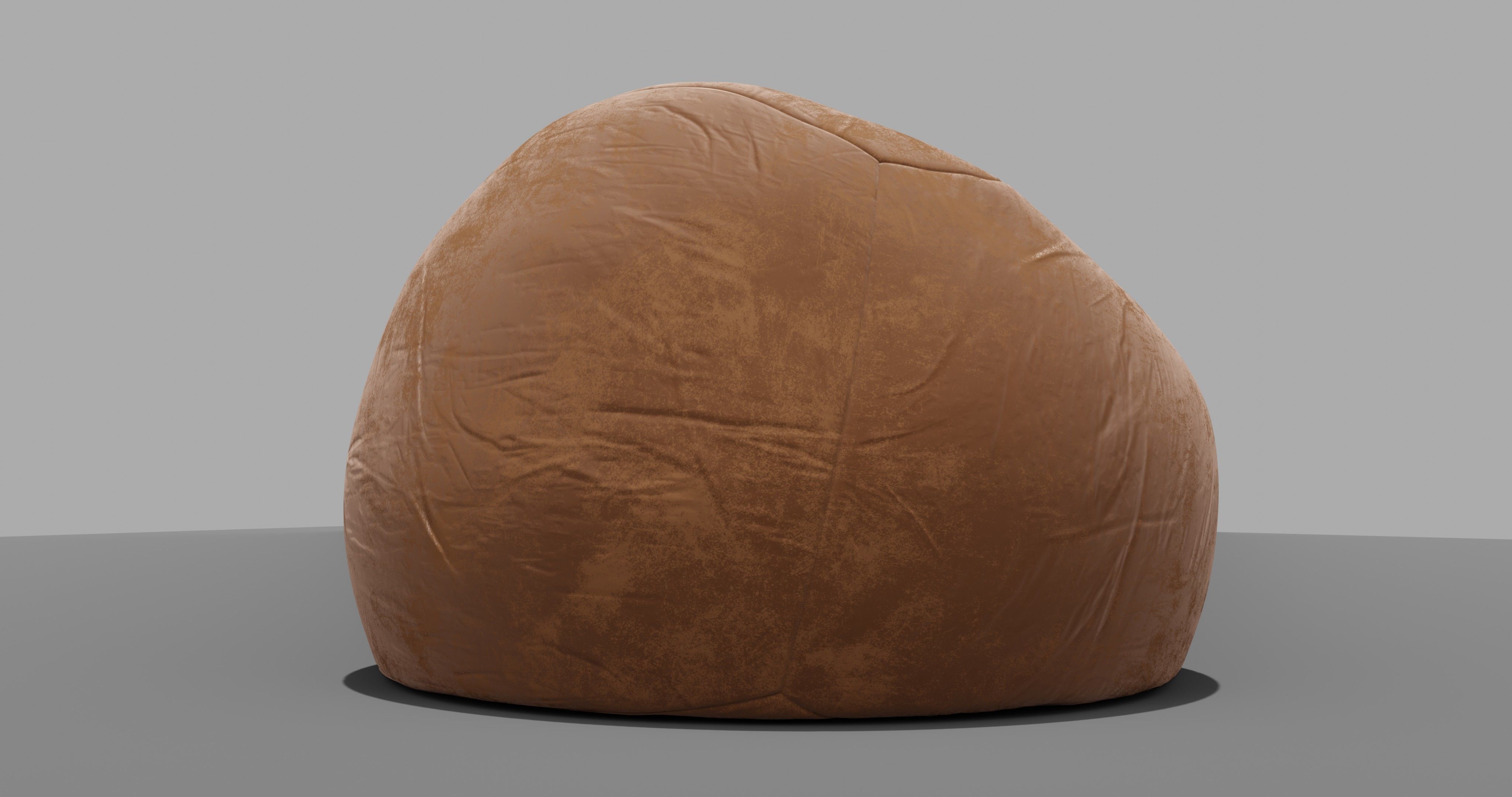 Beanbag bean bag chair 3D model_13