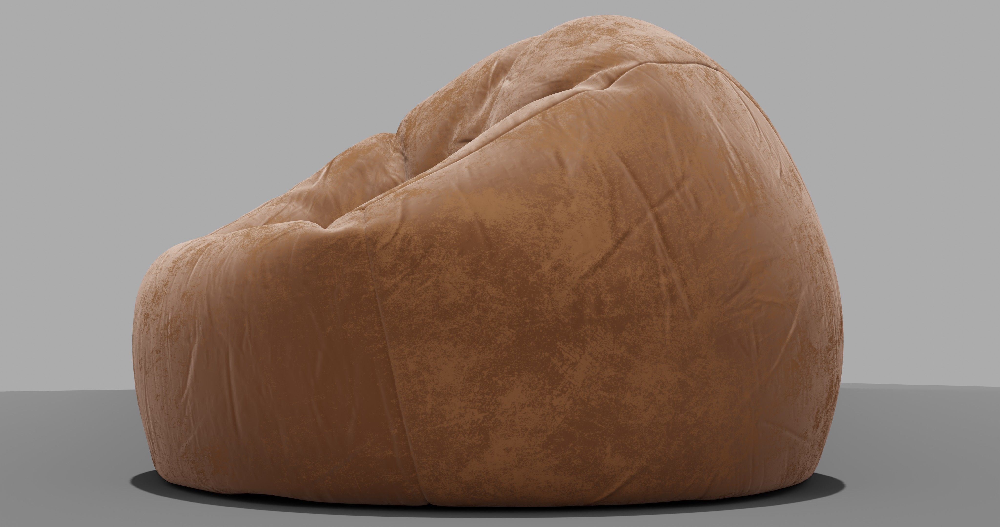 Beanbag bean bag chair 3D model_6
