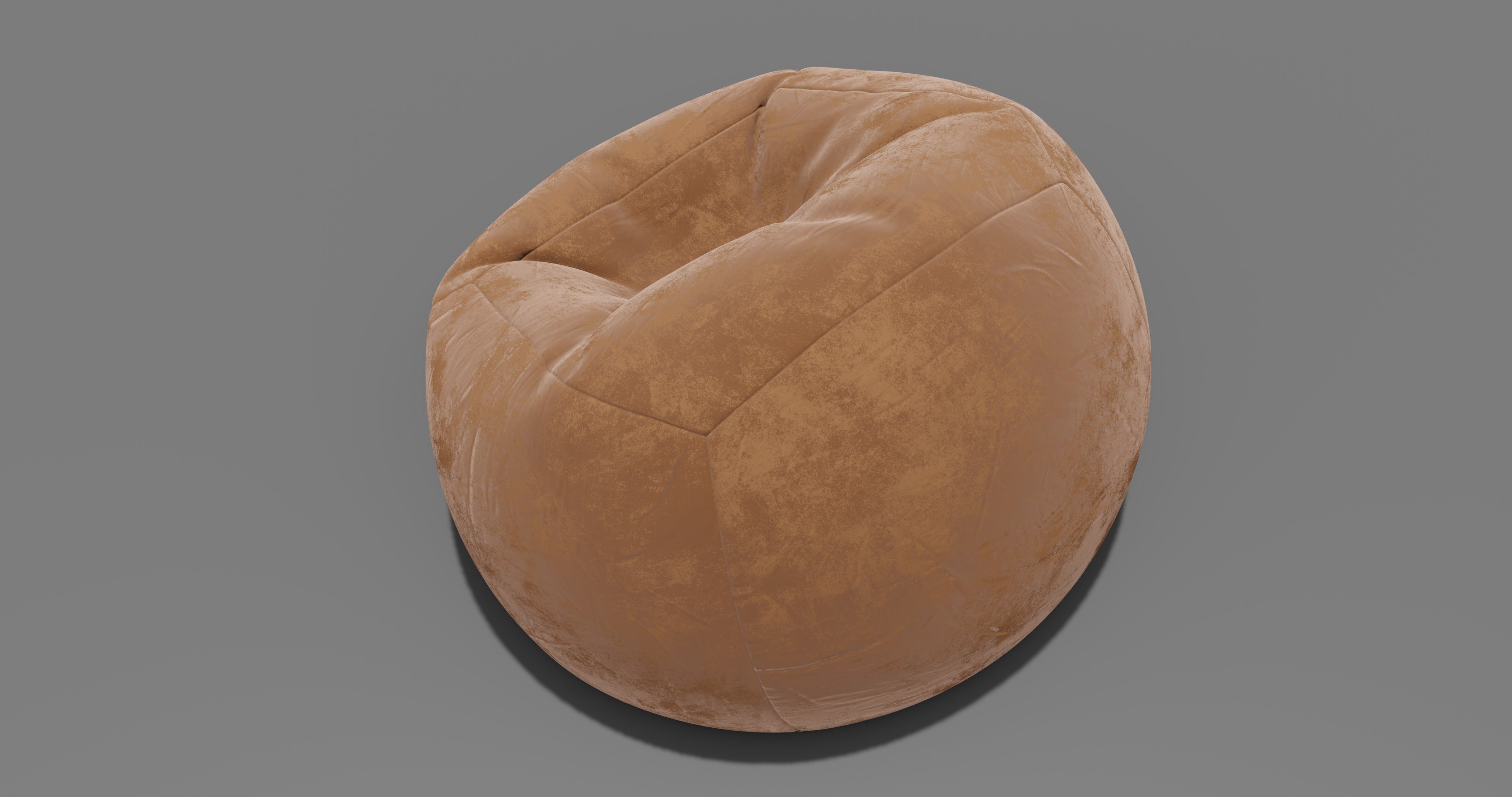 Beanbag bean bag chair 3D model_17