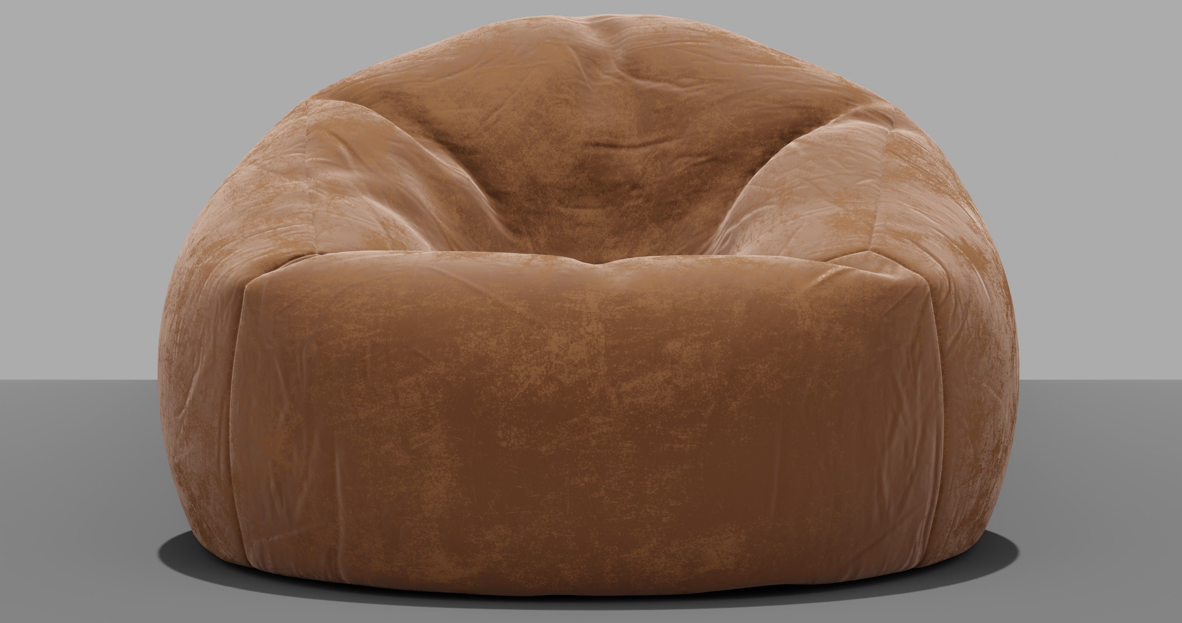 Beanbag bean bag chair 3D model_4