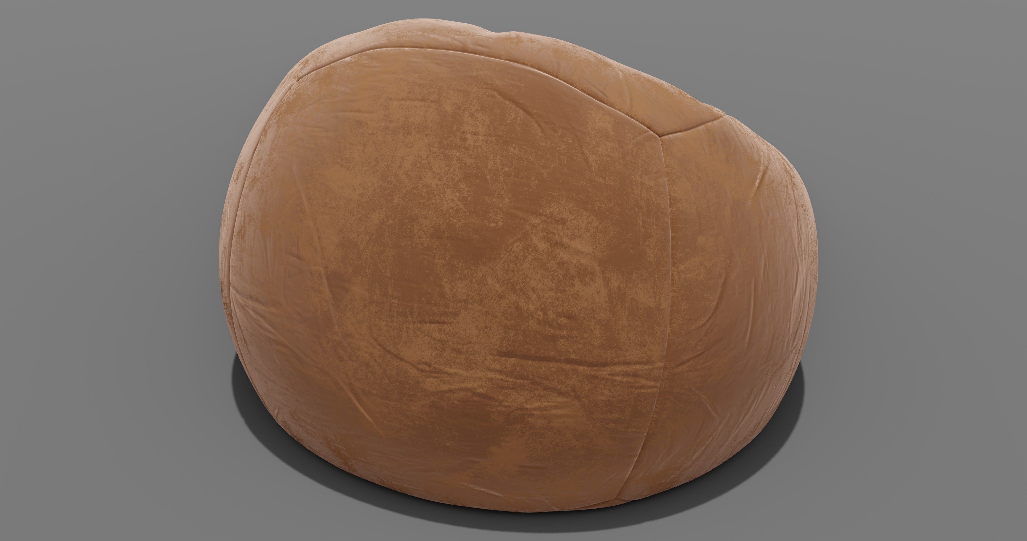 Beanbag bean bag chair 3D model_12