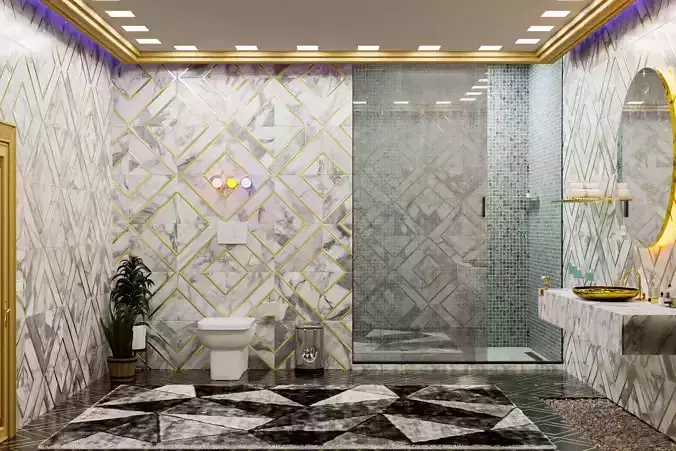 Blender Bathroom Scene