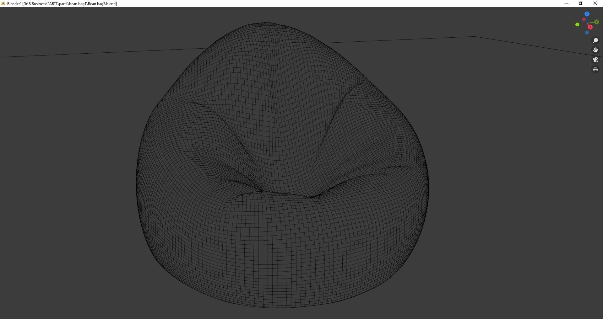Beanbag rock 3D model_27