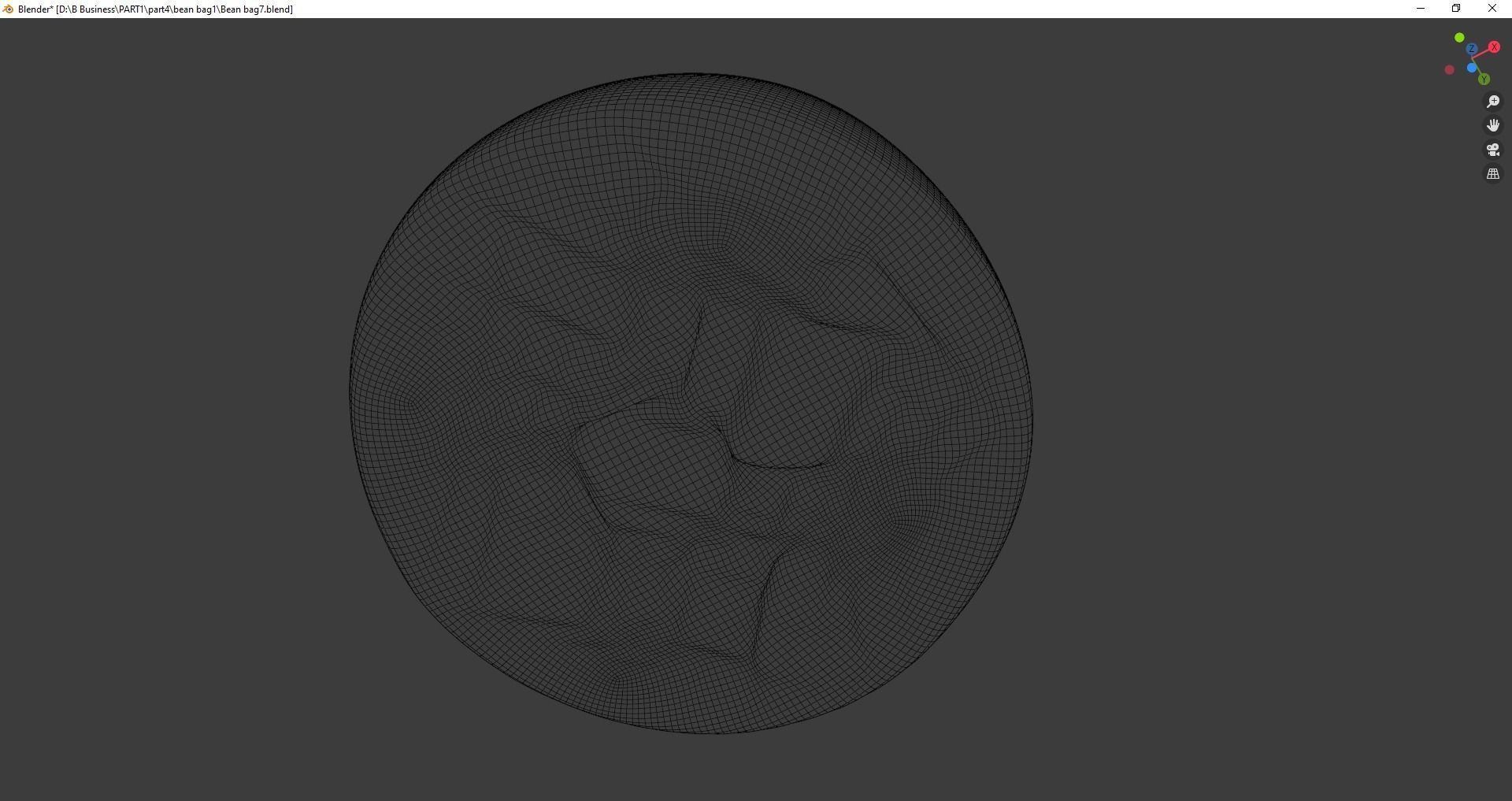 Beanbag rock 3D model_29