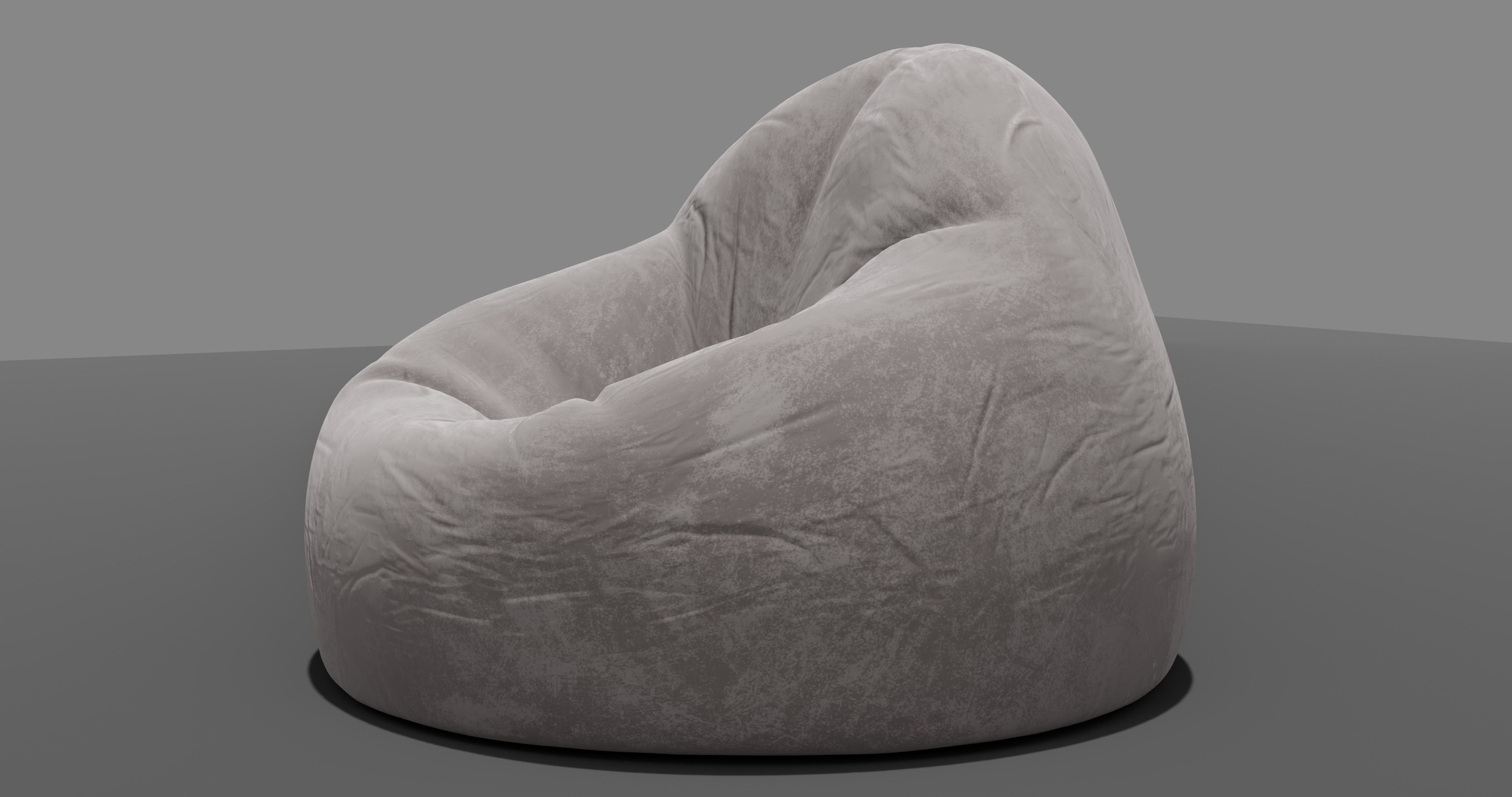 Beanbag rock 3D model_7