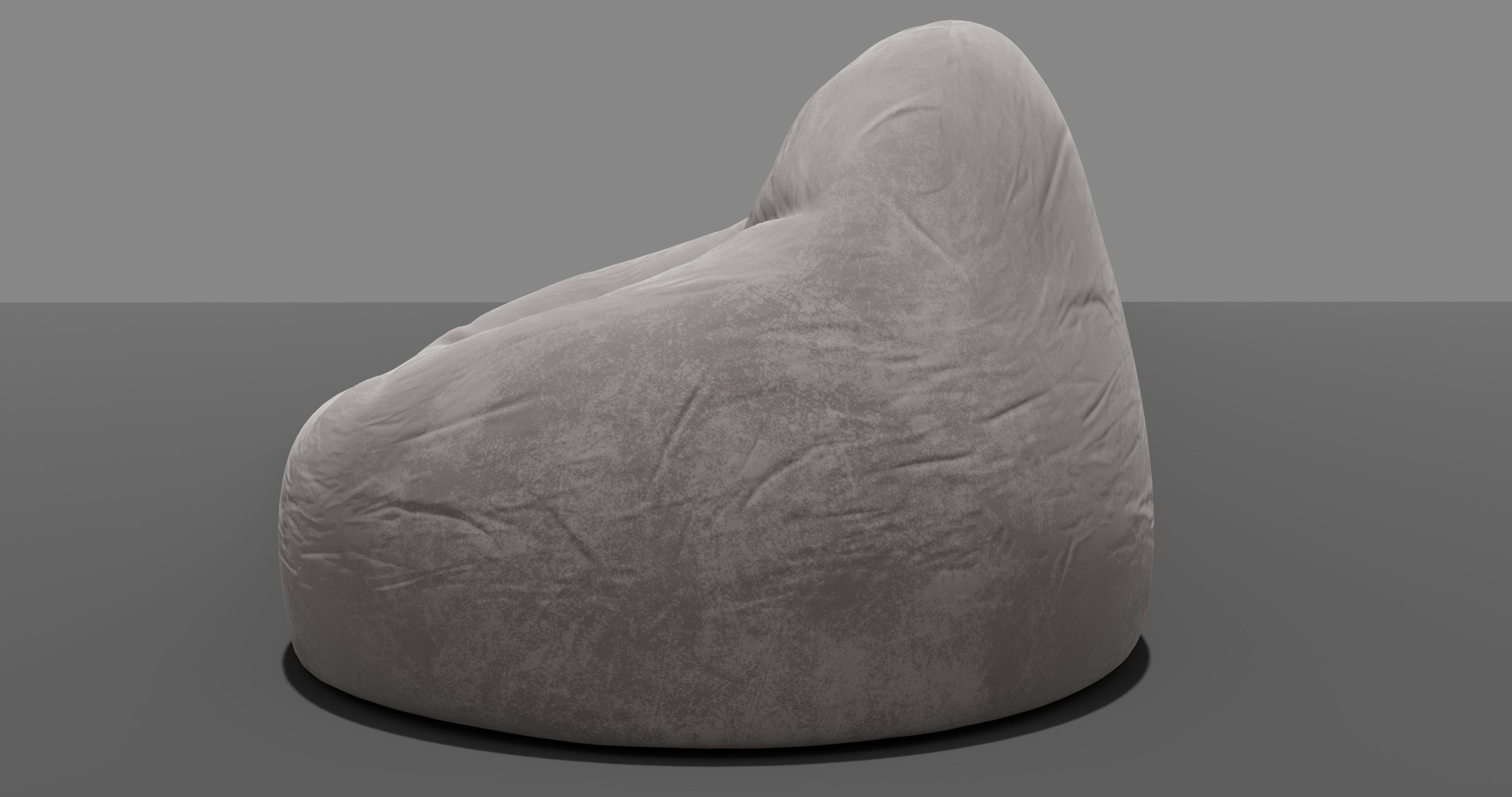 Beanbag rock 3D model_11