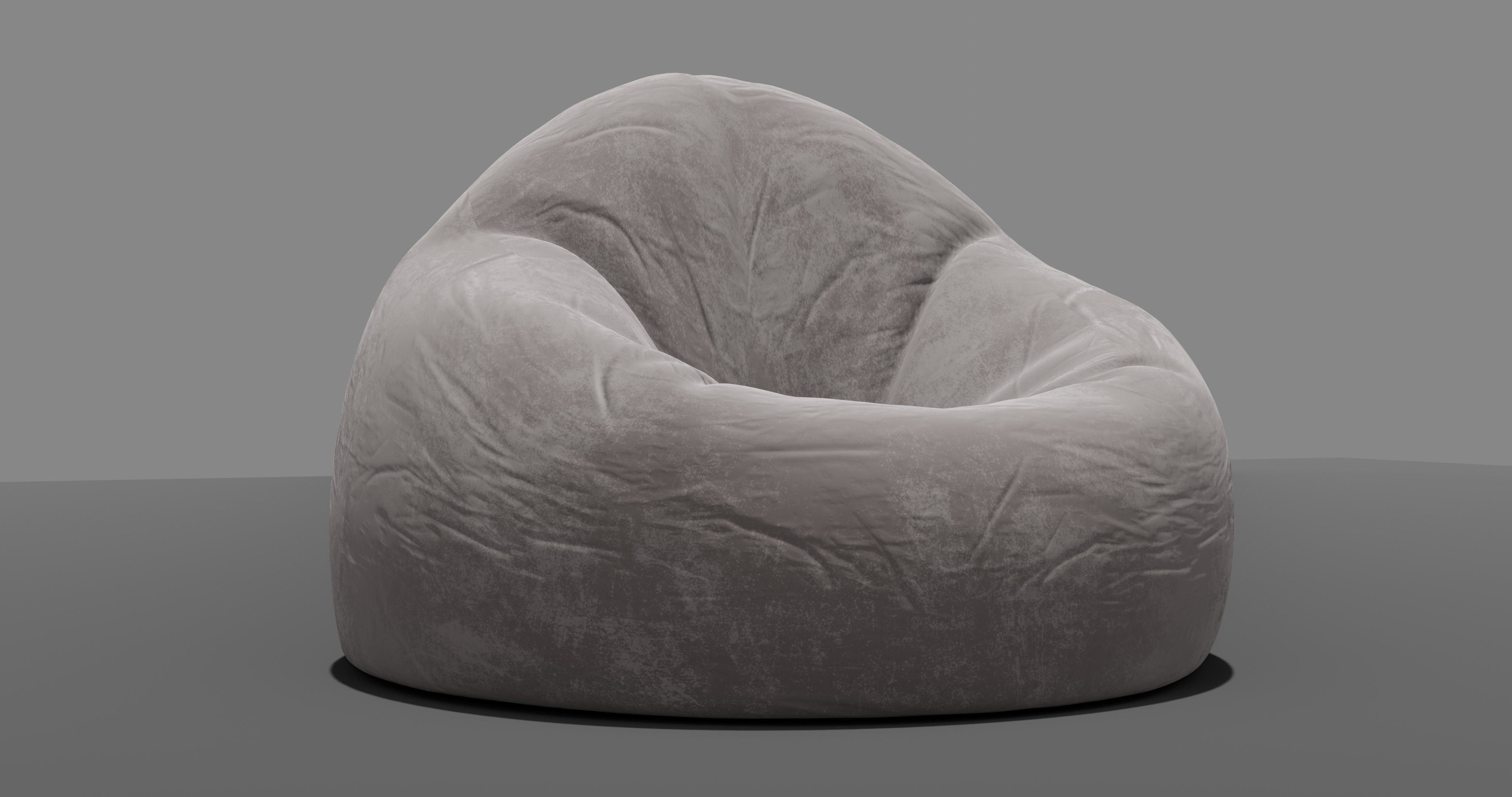 Beanbag rock 3D model_3