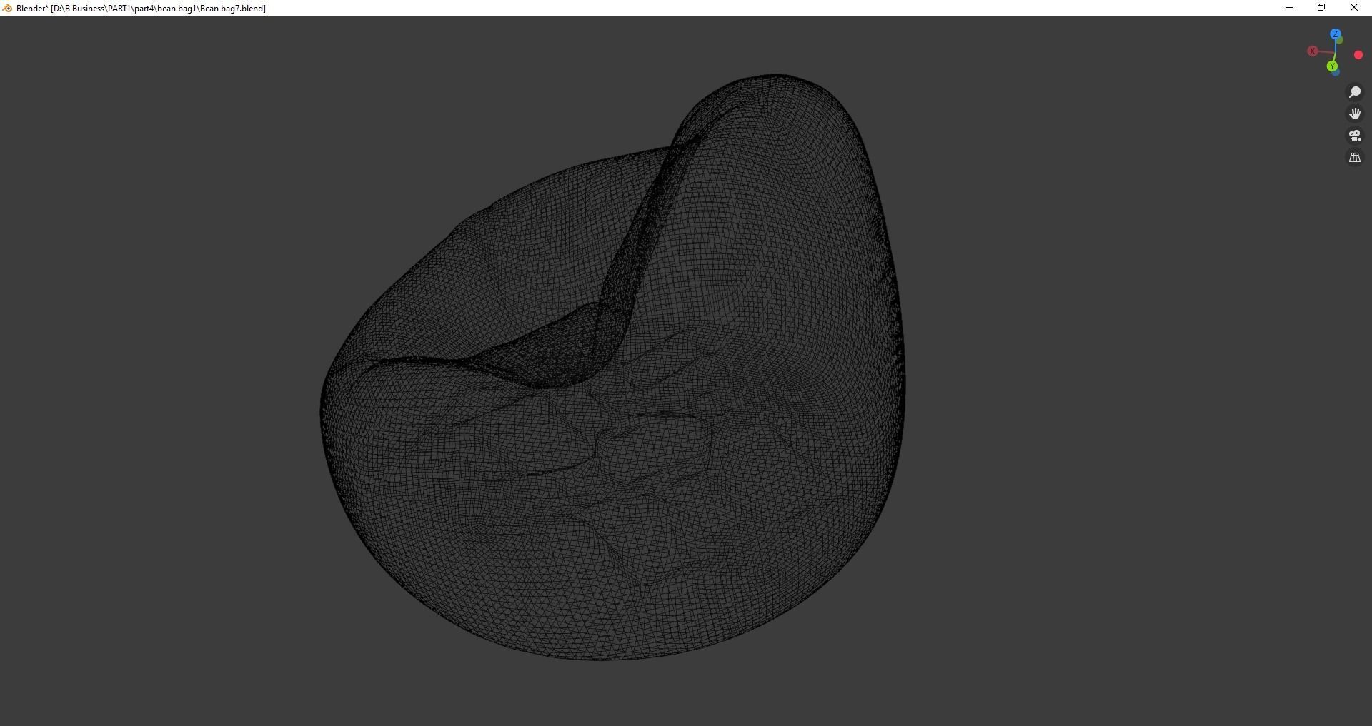 Beanbag rock 3D model_26