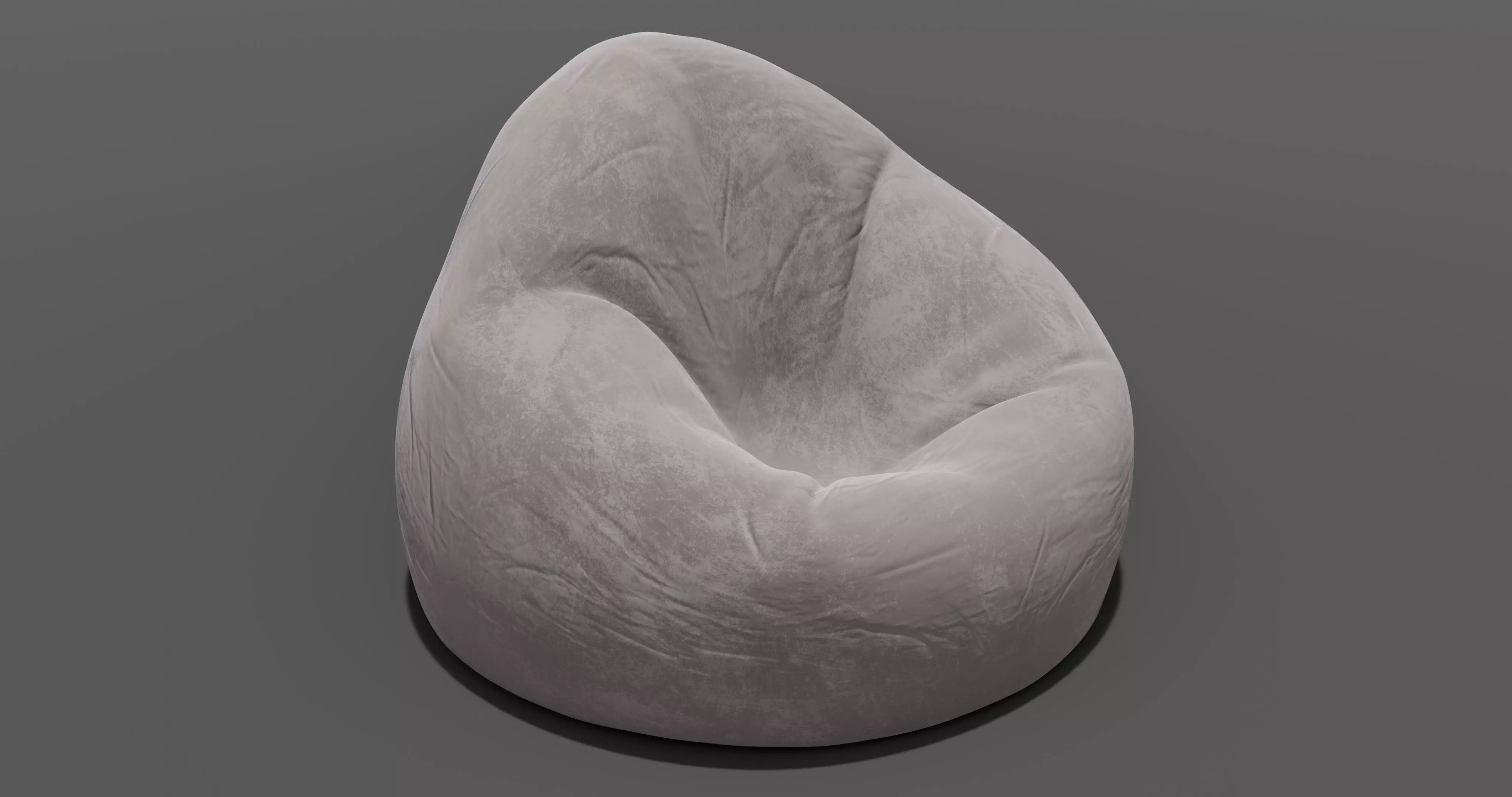 Beanbag rock 3D model_0