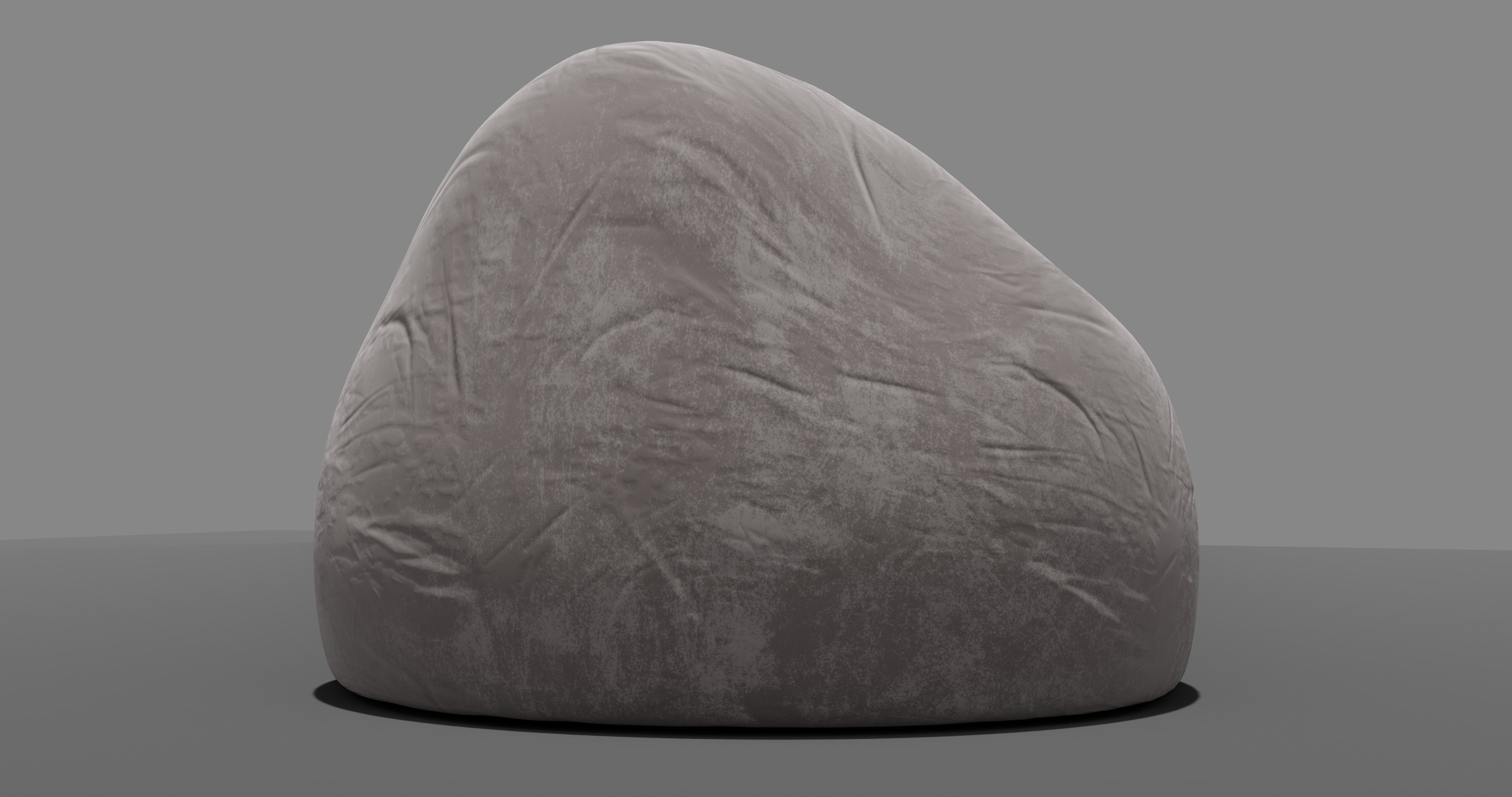 Beanbag rock 3D model_16