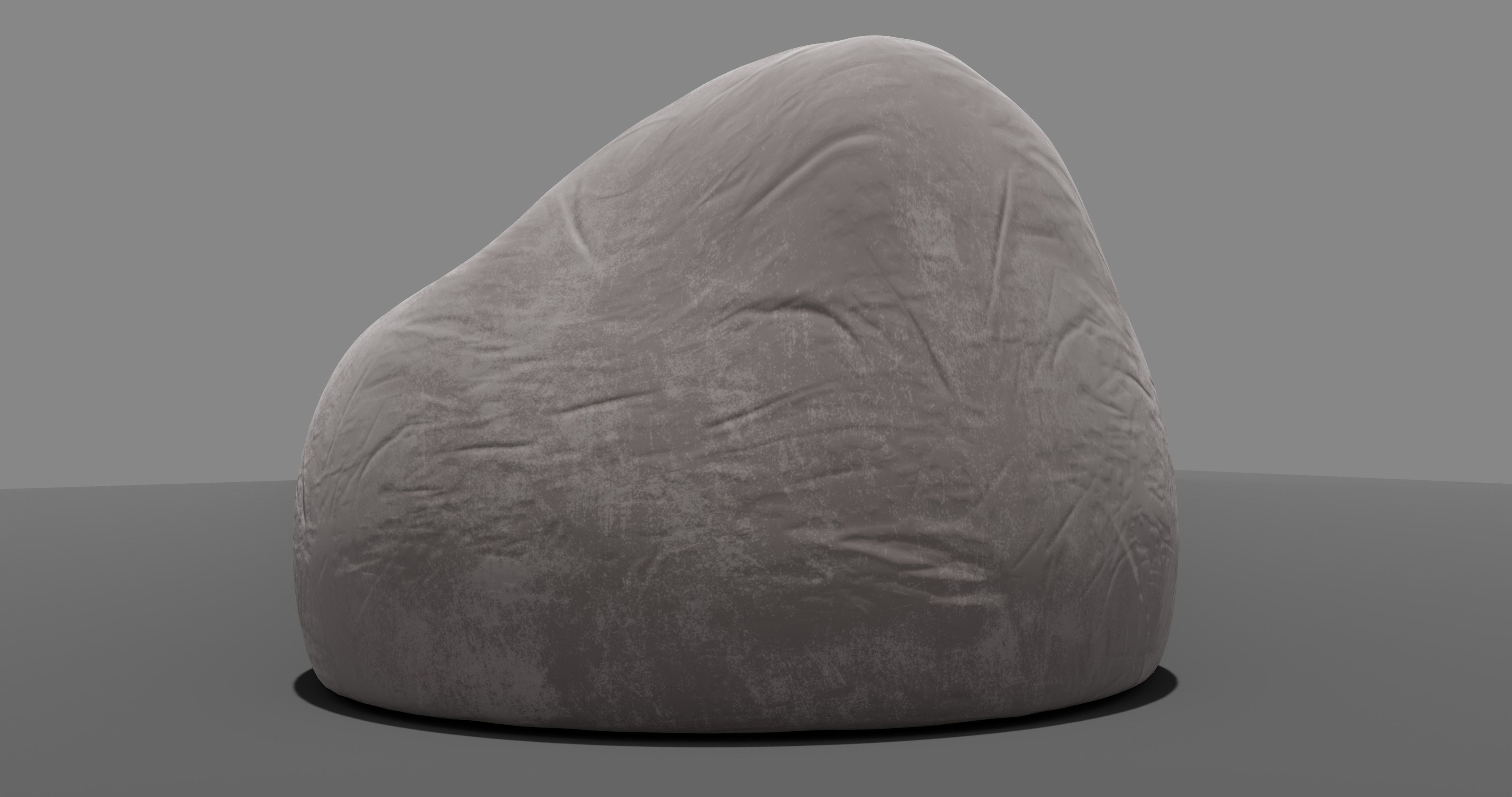 Beanbag rock 3D model_12