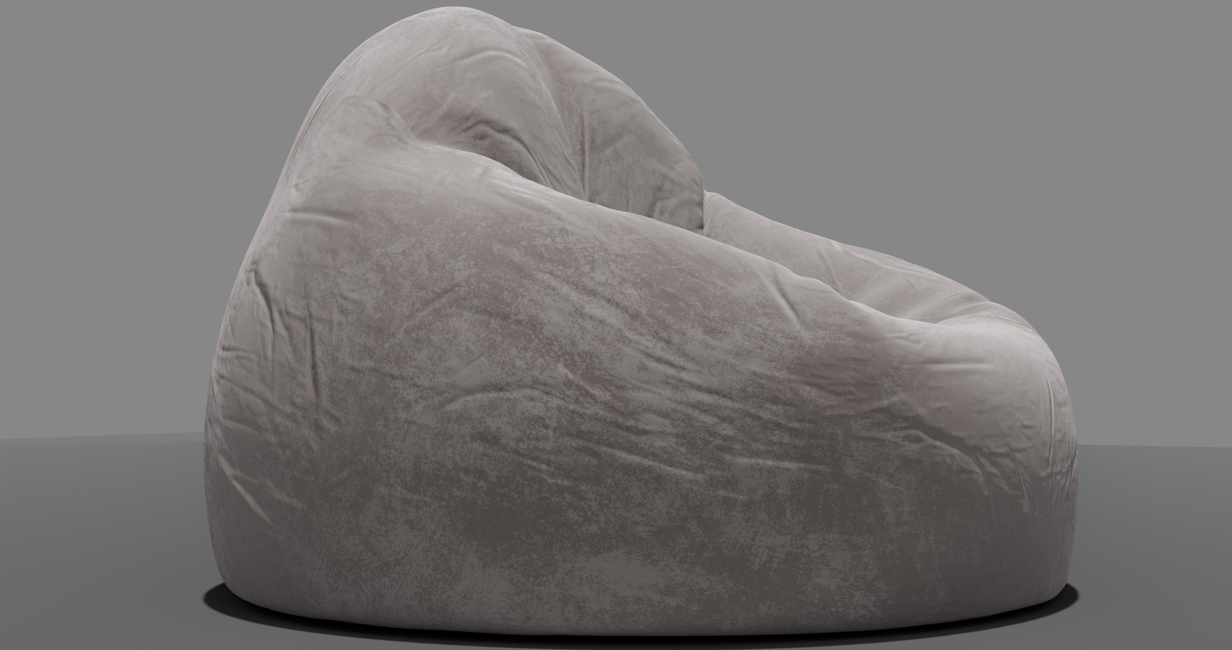 Beanbag rock 3D model_4