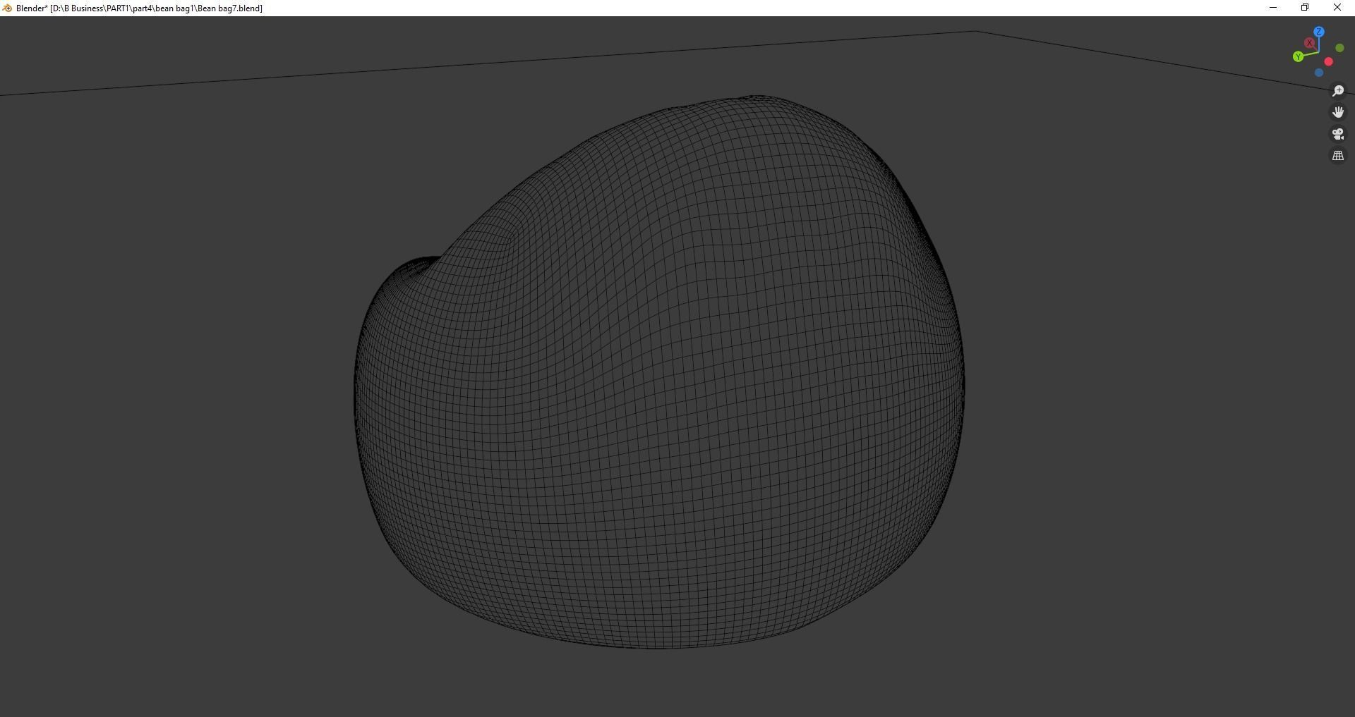 Beanbag rock 3D model_28