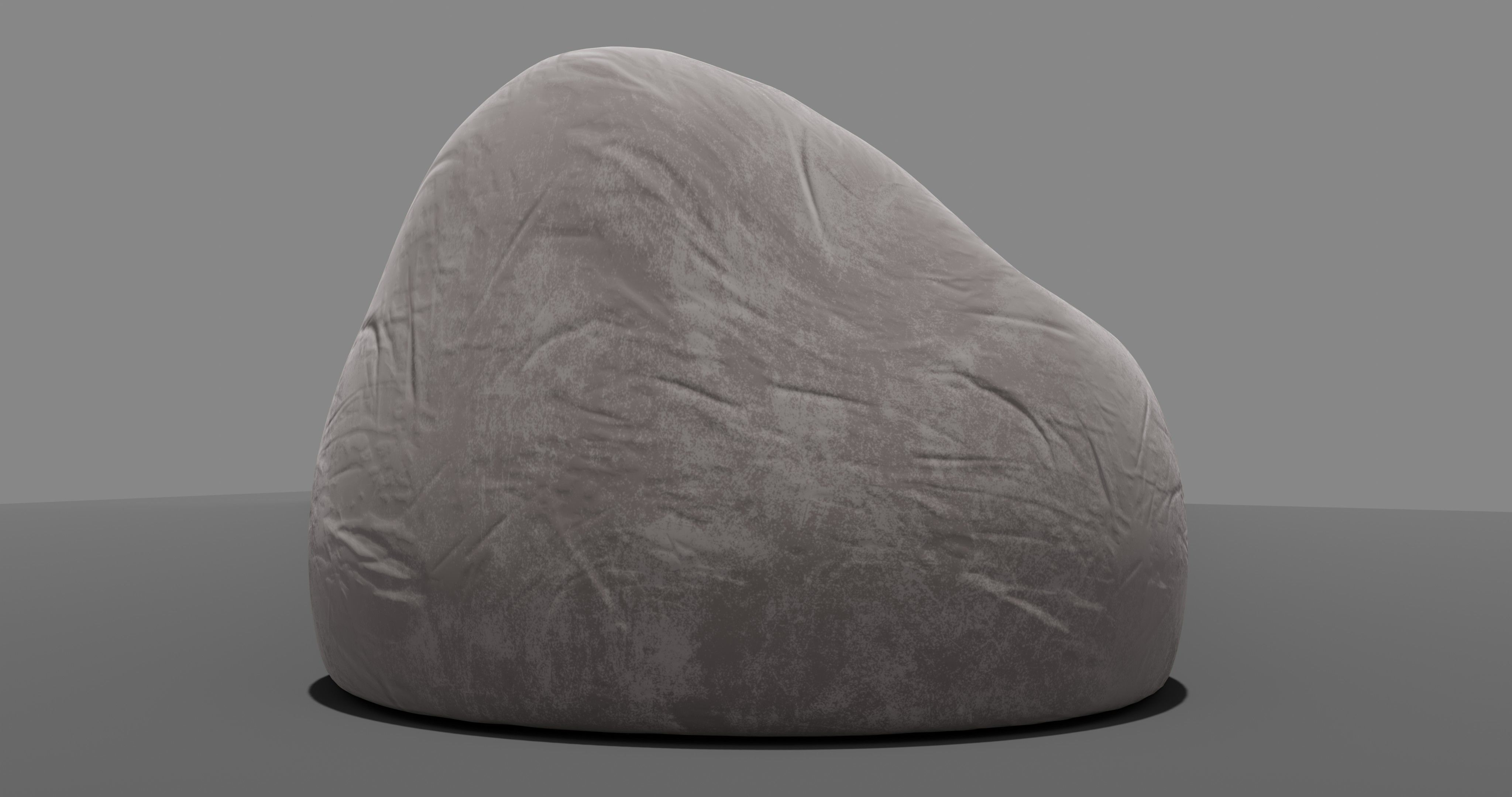 Beanbag rock 3D model_13