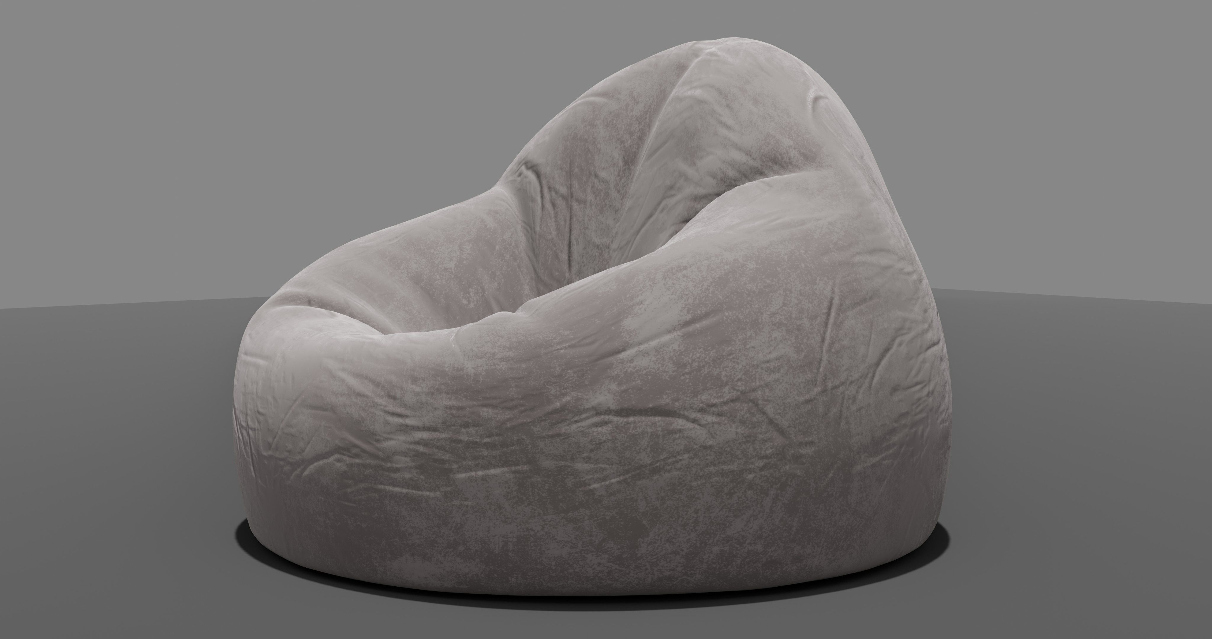 Beanbag rock 3D model_1