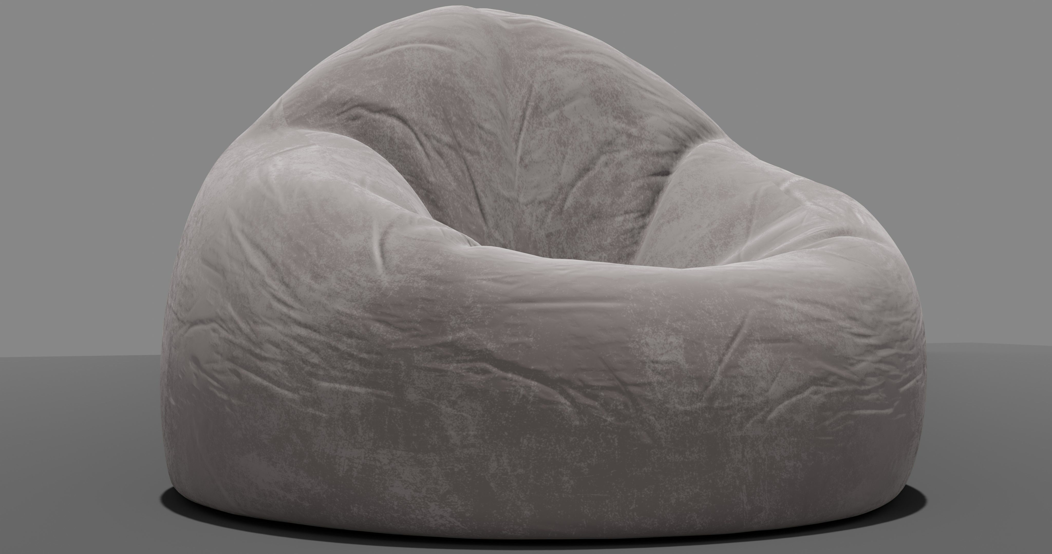 Beanbag rock 3D model_6