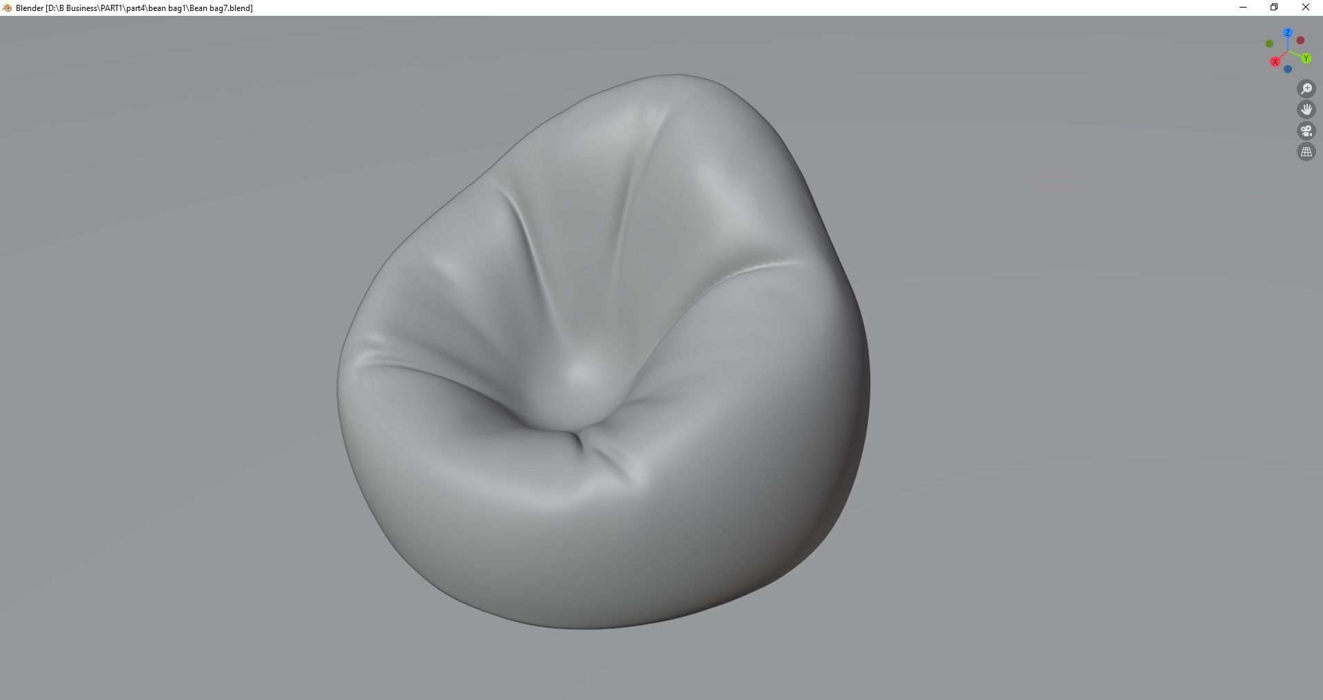 Beanbag rock 3D model_21