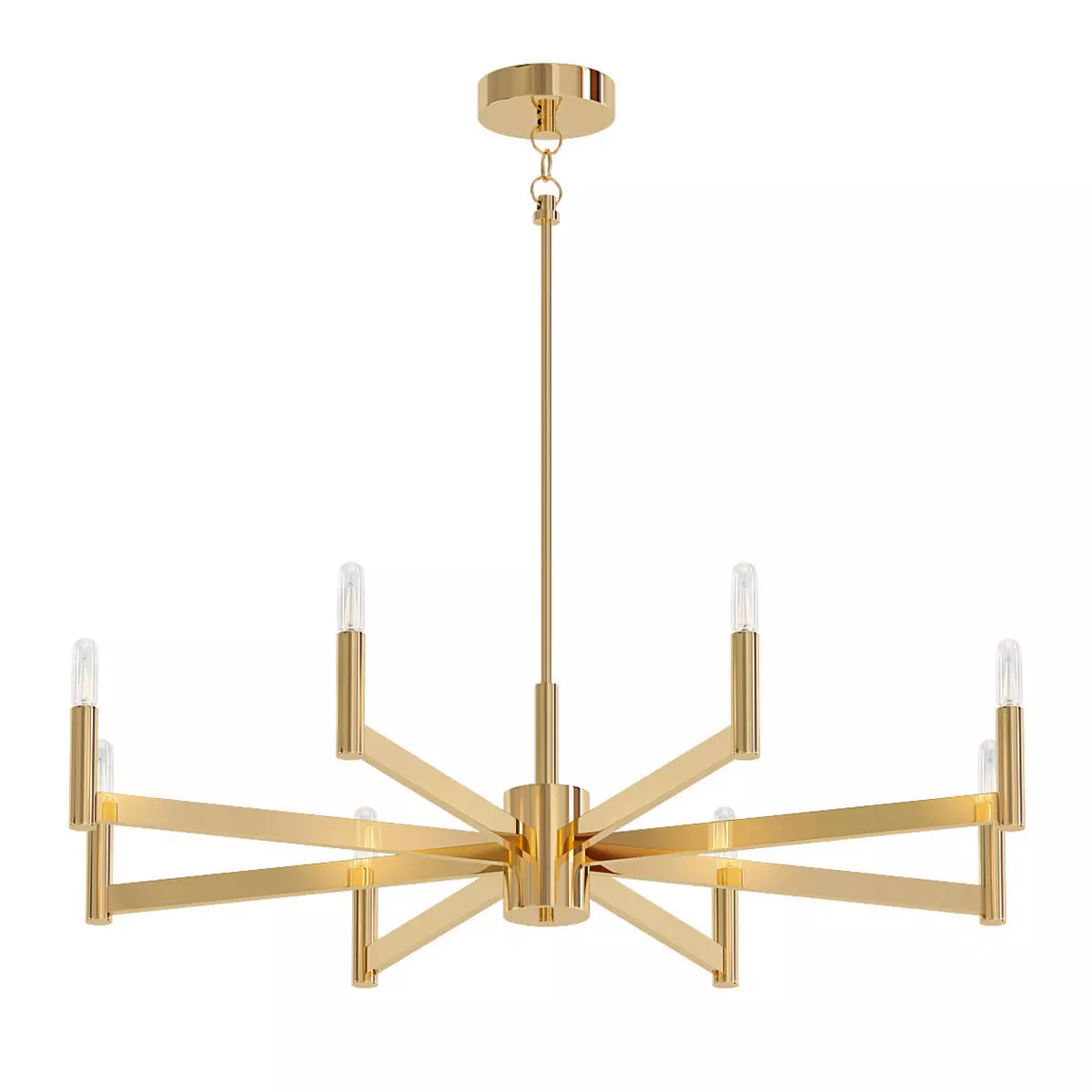 SLEEKLY MODERN SQUARED CHANDELIER 3D model