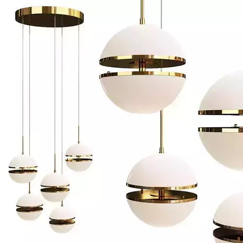 DEBERT gold and sphere pendant lights