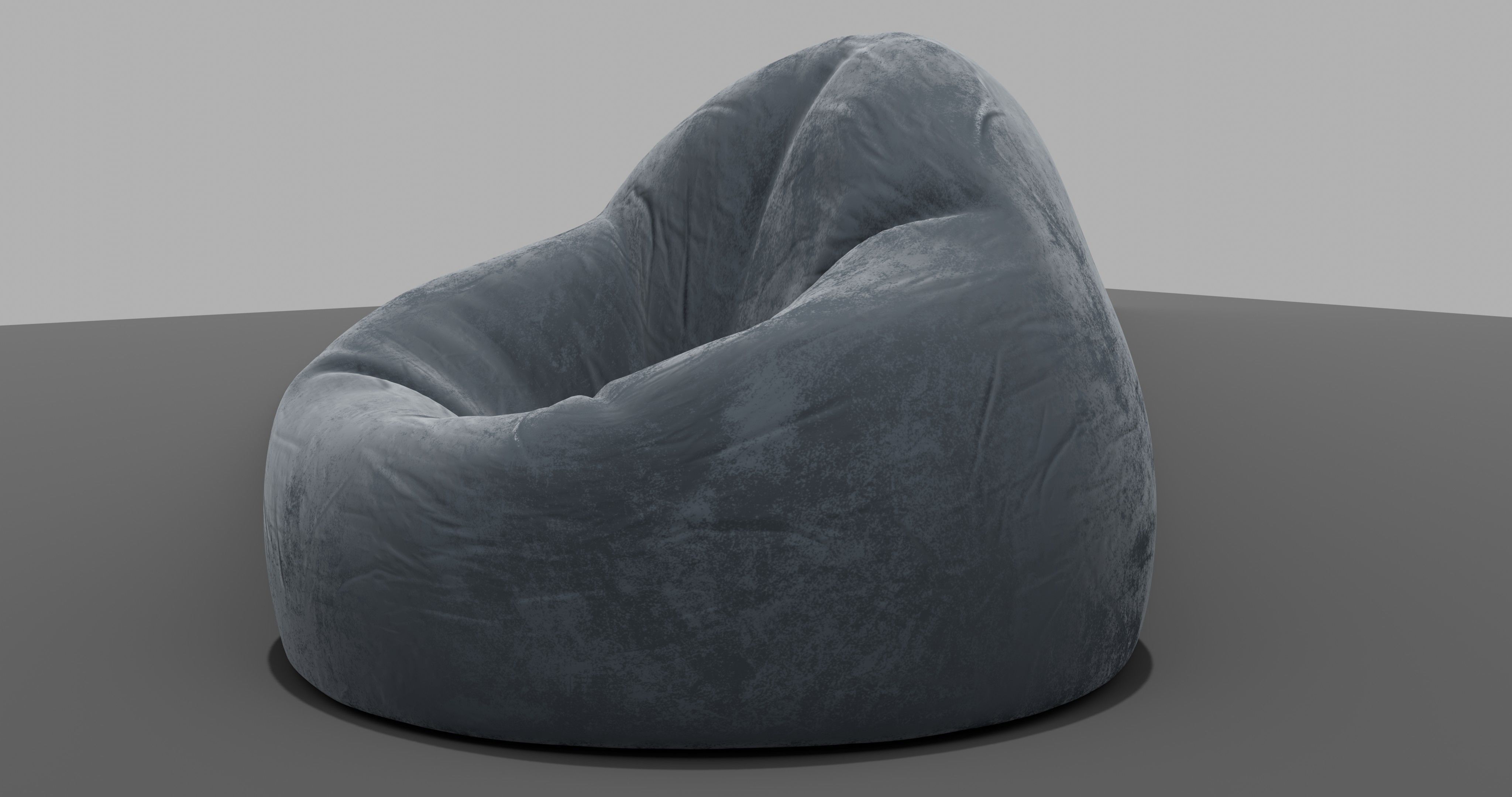 Beanbag skull 3D model_1