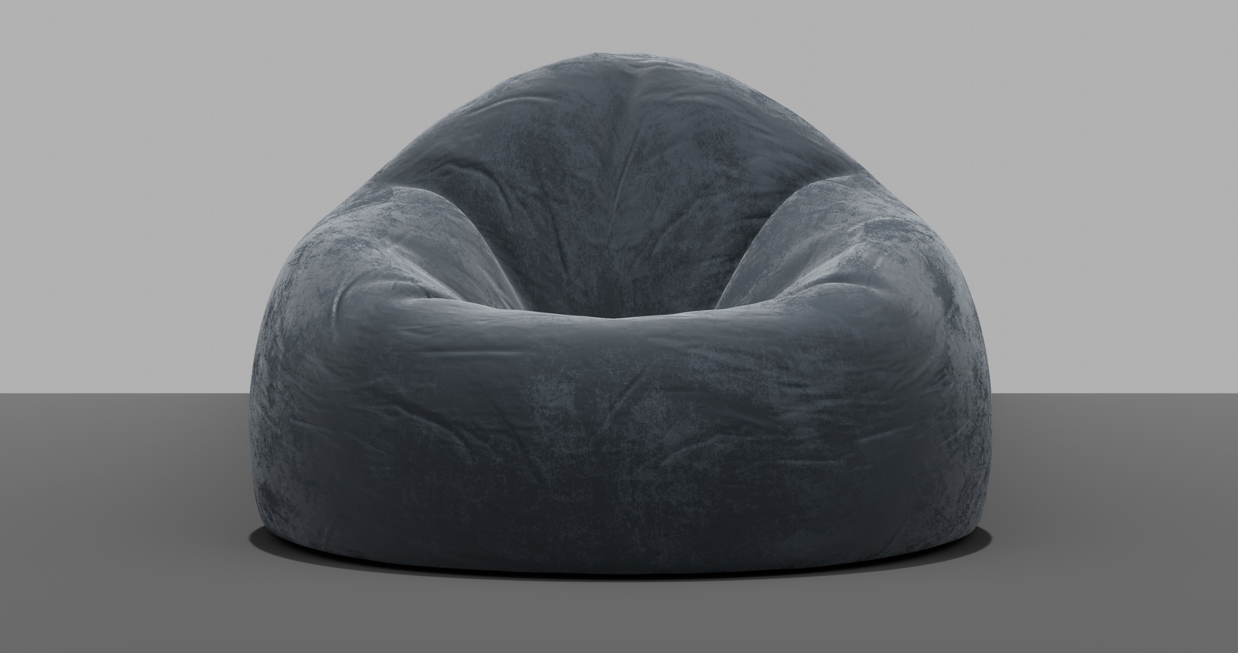 Beanbag skull 3D model_4