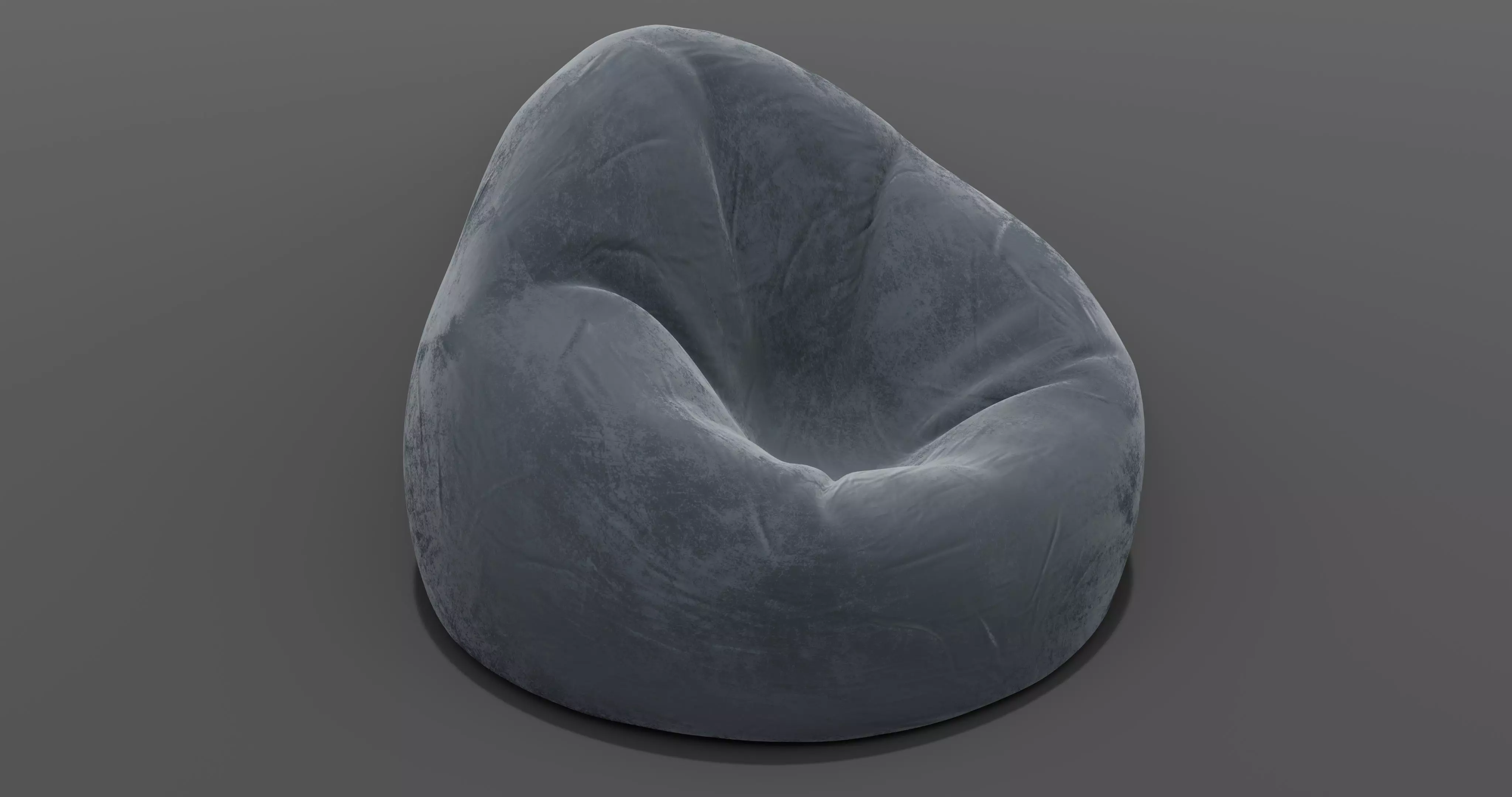 Beanbag skull 3D model_0