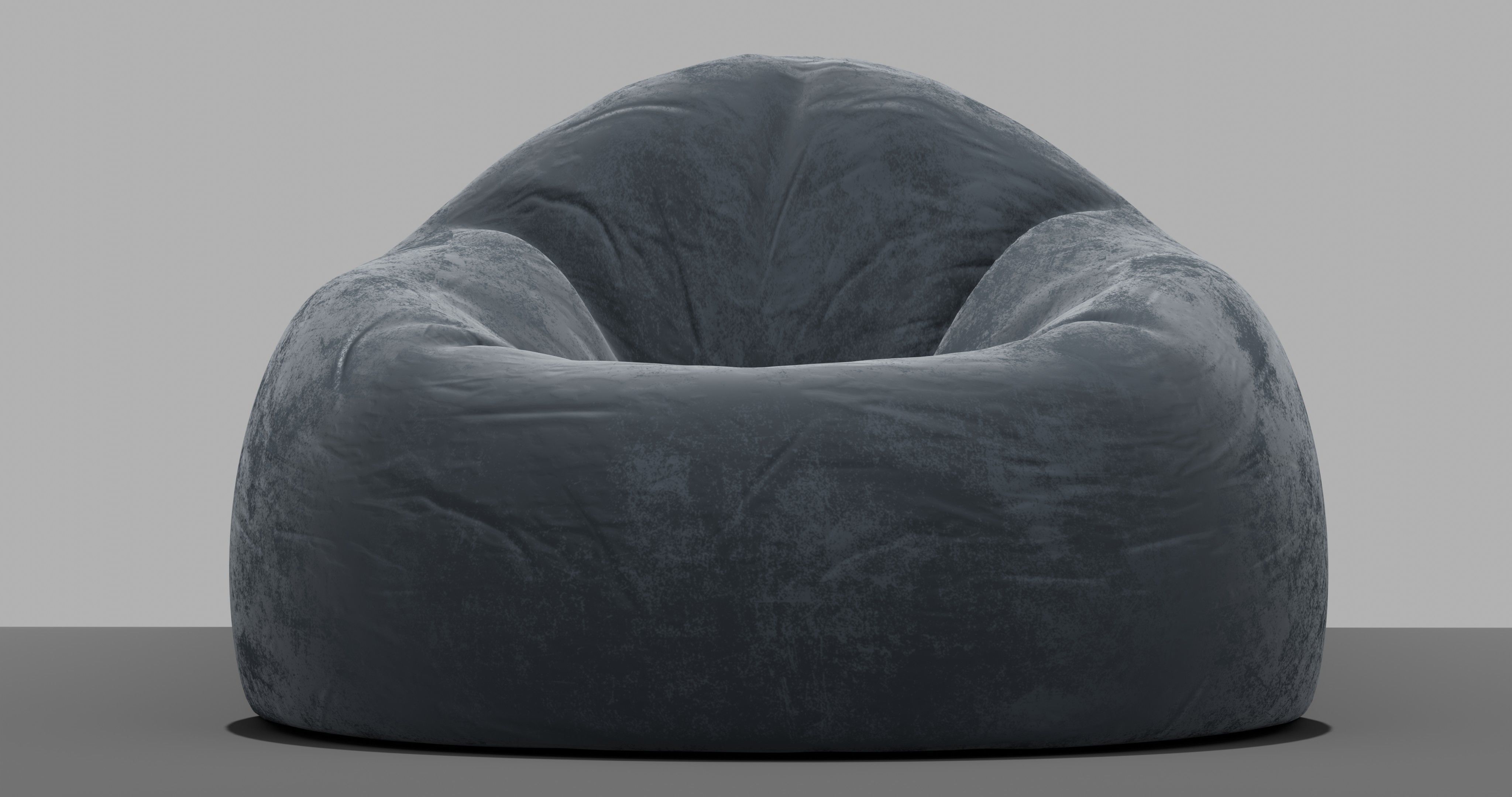 Beanbag skull 3D model_7