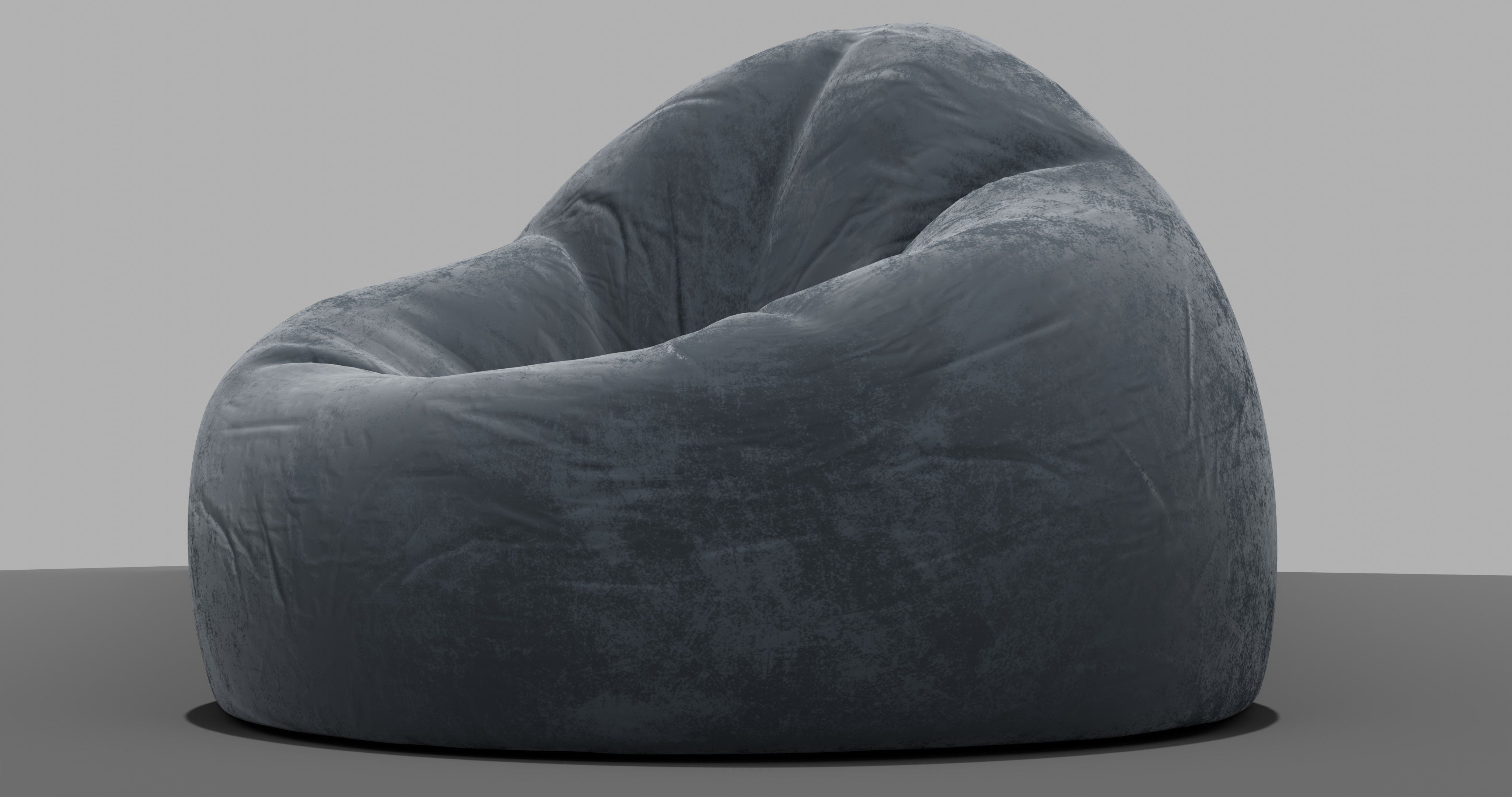Beanbag skull 3D model_6
