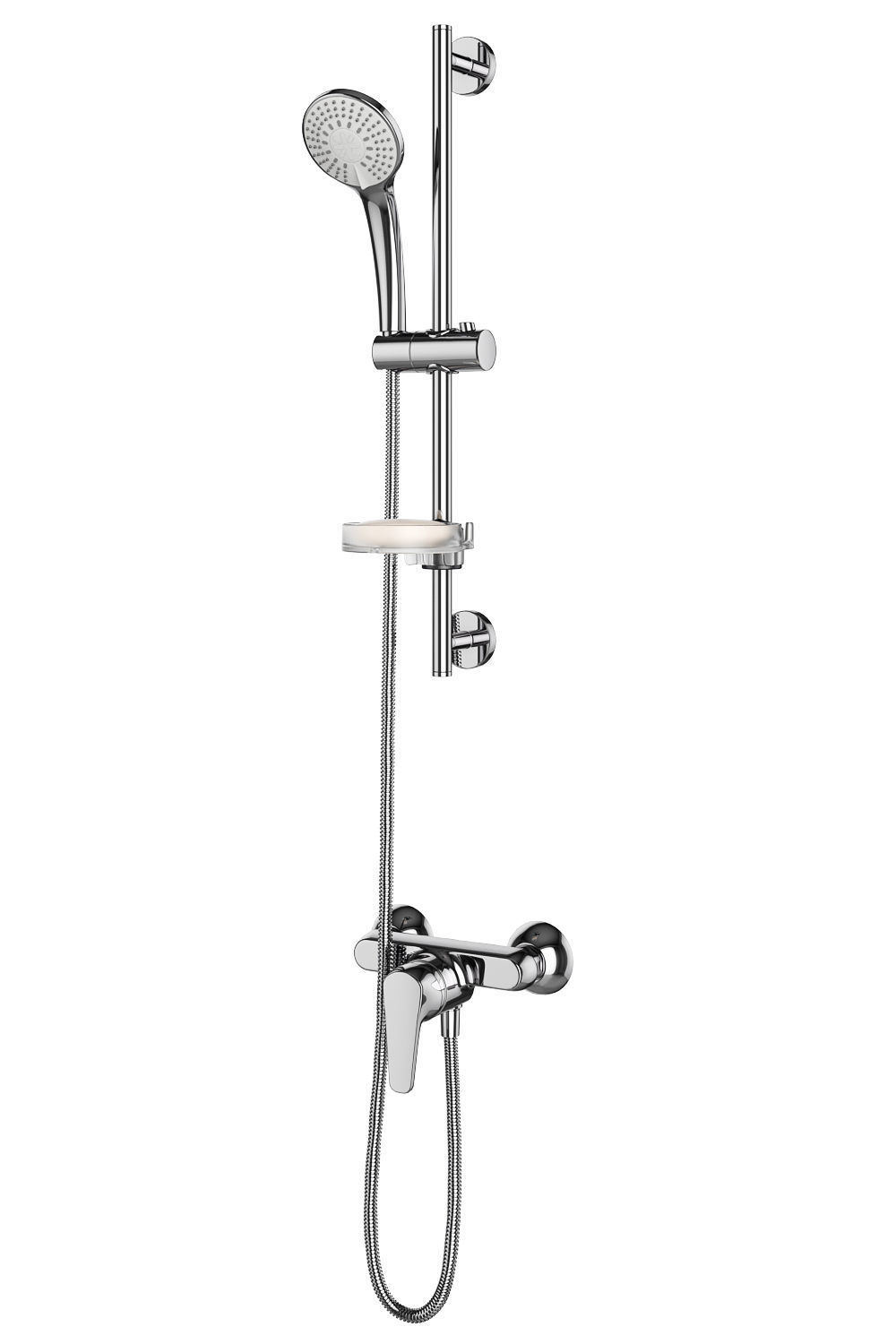 Faucets and shower systems Grohe and Ideal standard set 144 3D model_12