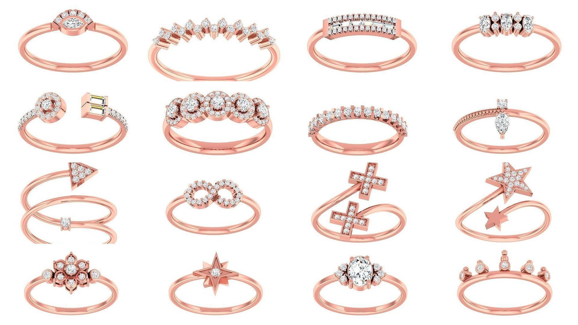 99 Minimalist Thin Light wt women ring 3dm stl 1- render detail 3D Model Collection_2