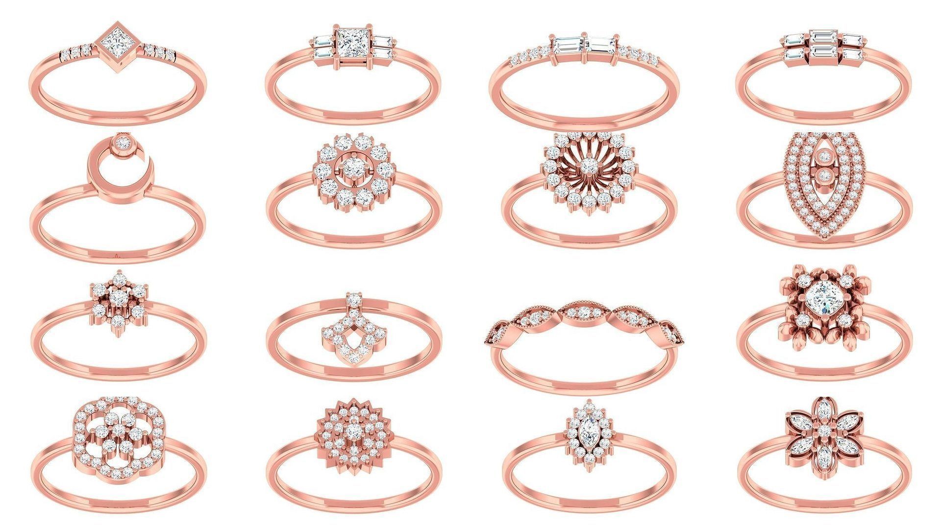 99 Minimalist Thin Light wt women ring 3dm stl 1- render detail 3D Model Collection_4