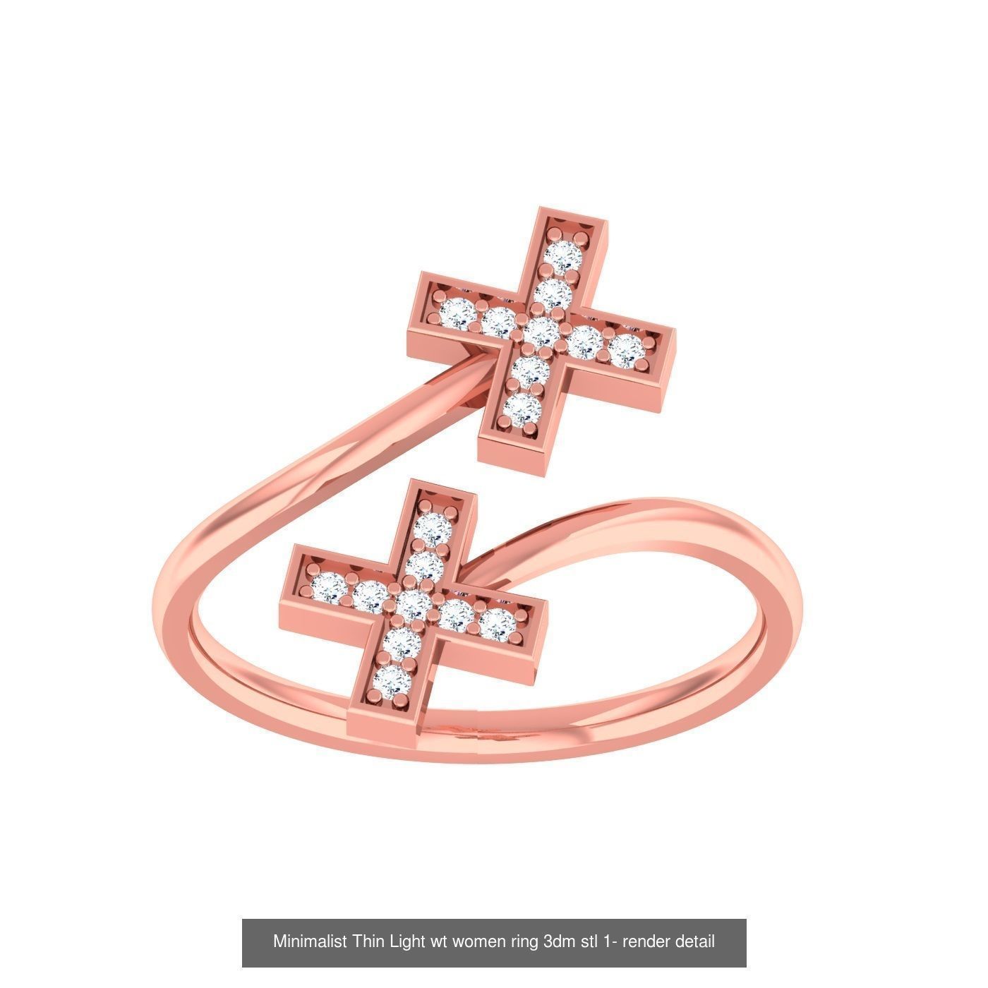 99 Minimalist Thin Light wt women ring 3dm stl 1- render detail 3D Model Collection_32