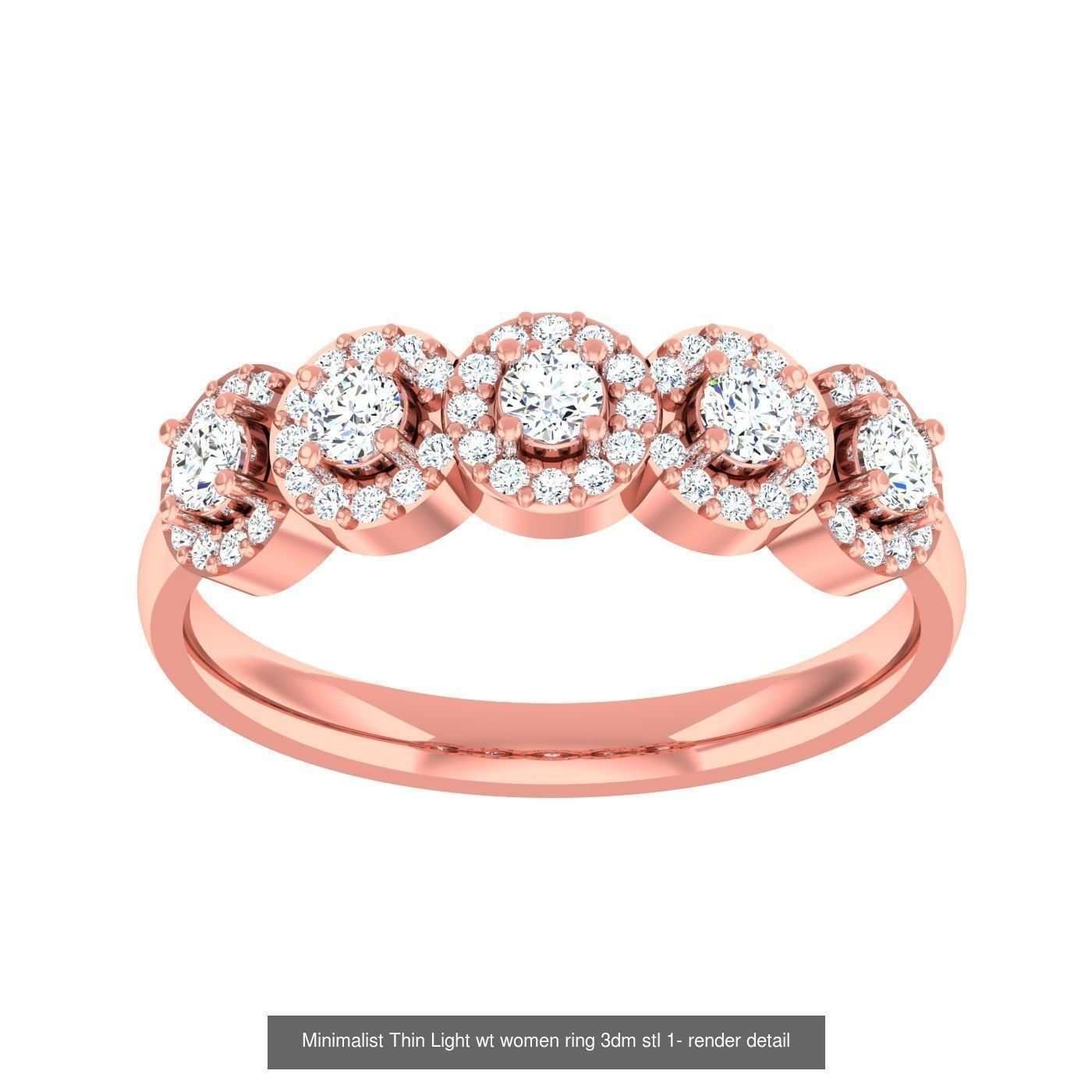 99 Minimalist Thin Light wt women ring 3dm stl 1- render detail 3D Model Collection_27