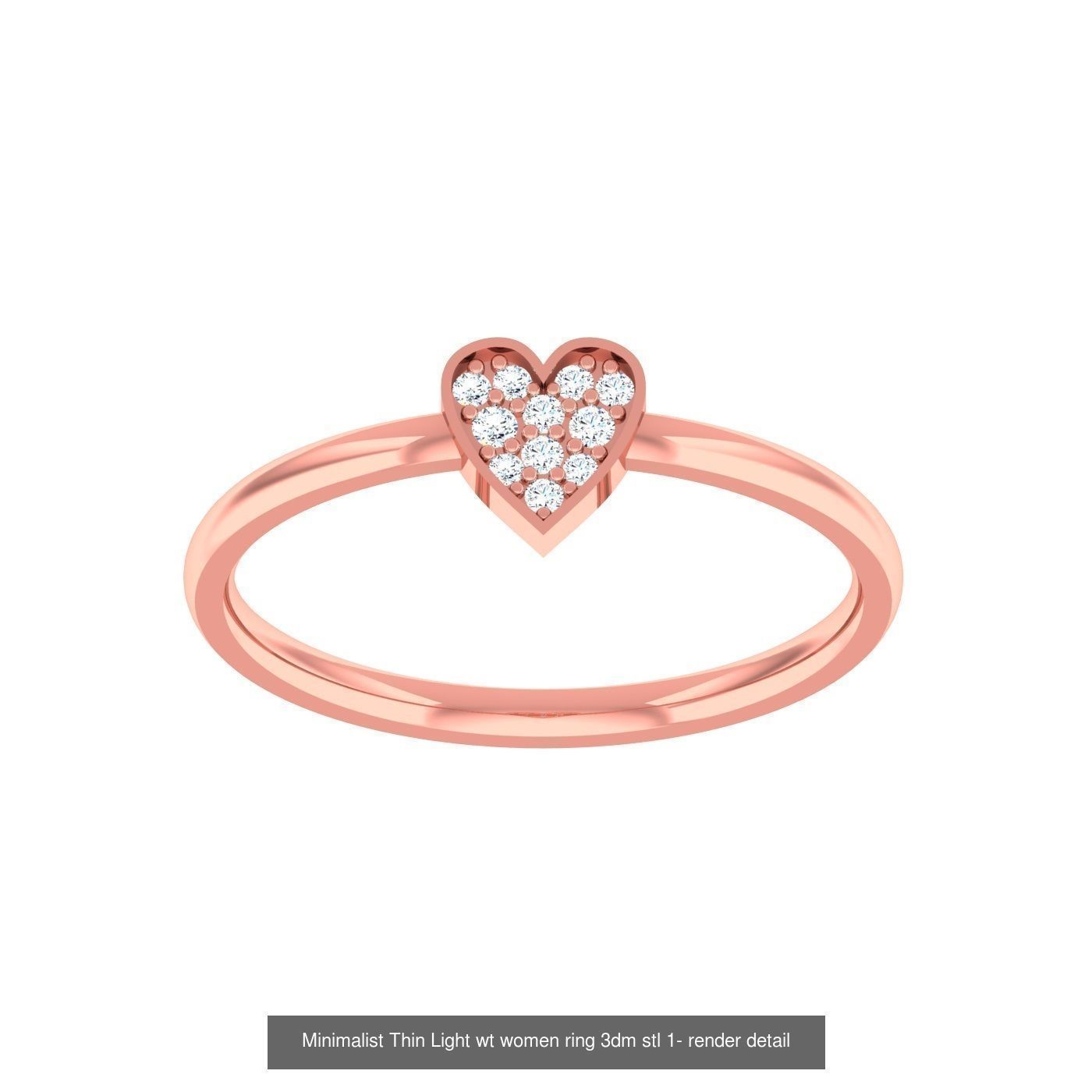 99 Minimalist Thin Light wt women ring 3dm stl 1- render detail 3D Model Collection_50