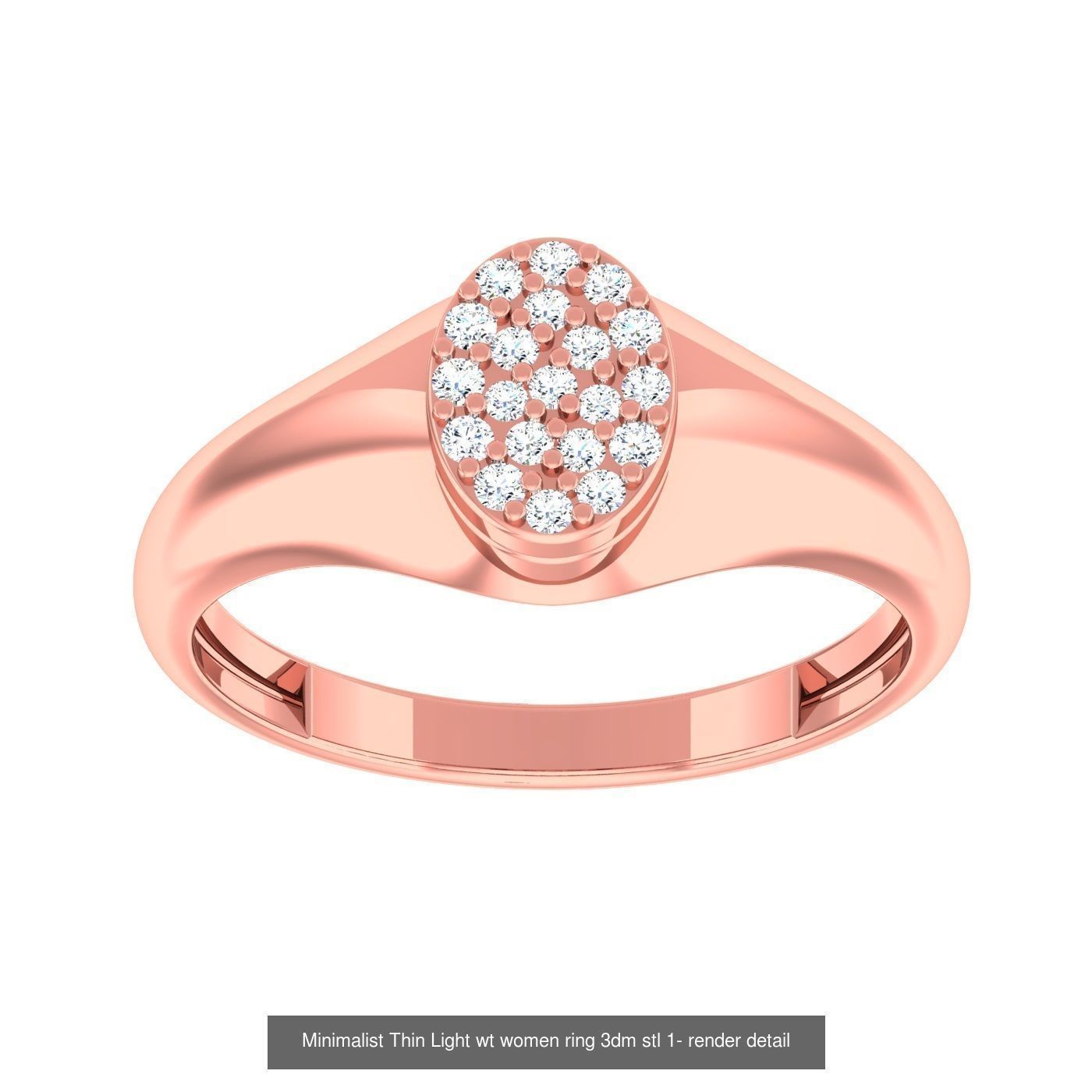 99 Minimalist Thin Light wt women ring 3dm stl 1- render detail 3D Model Collection_20