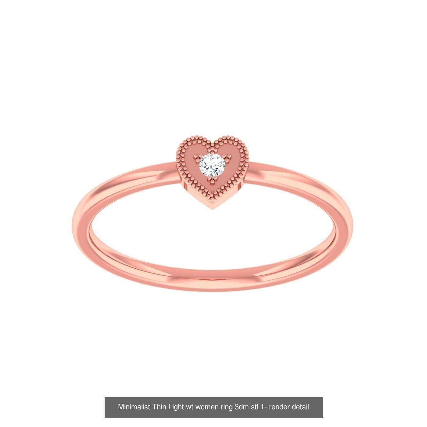 99 Minimalist Thin Light wt women ring 3dm stl 1- render detail 3D Model Collection_44