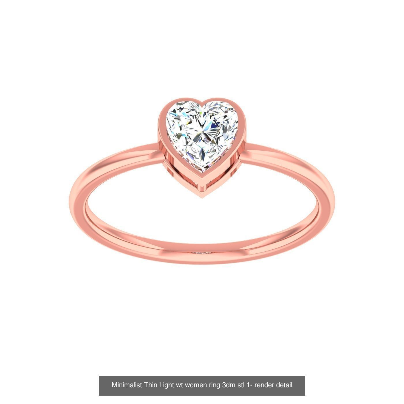99 Minimalist Thin Light wt women ring 3dm stl 1- render detail 3D Model Collection_52