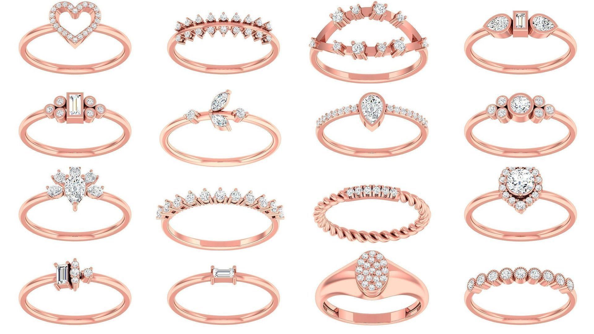 99 Minimalist Thin Light wt women ring 3dm stl 1- render detail 3D Model Collection_1