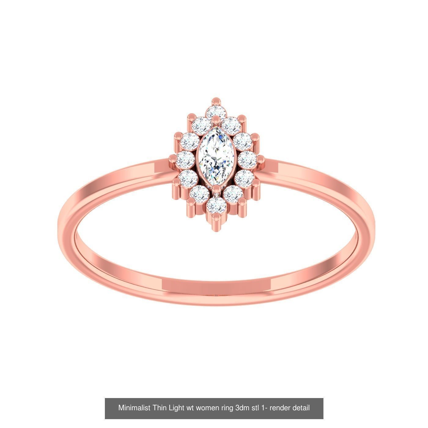 99 Minimalist Thin Light wt women ring 3dm stl 1- render detail 3D Model Collection_84